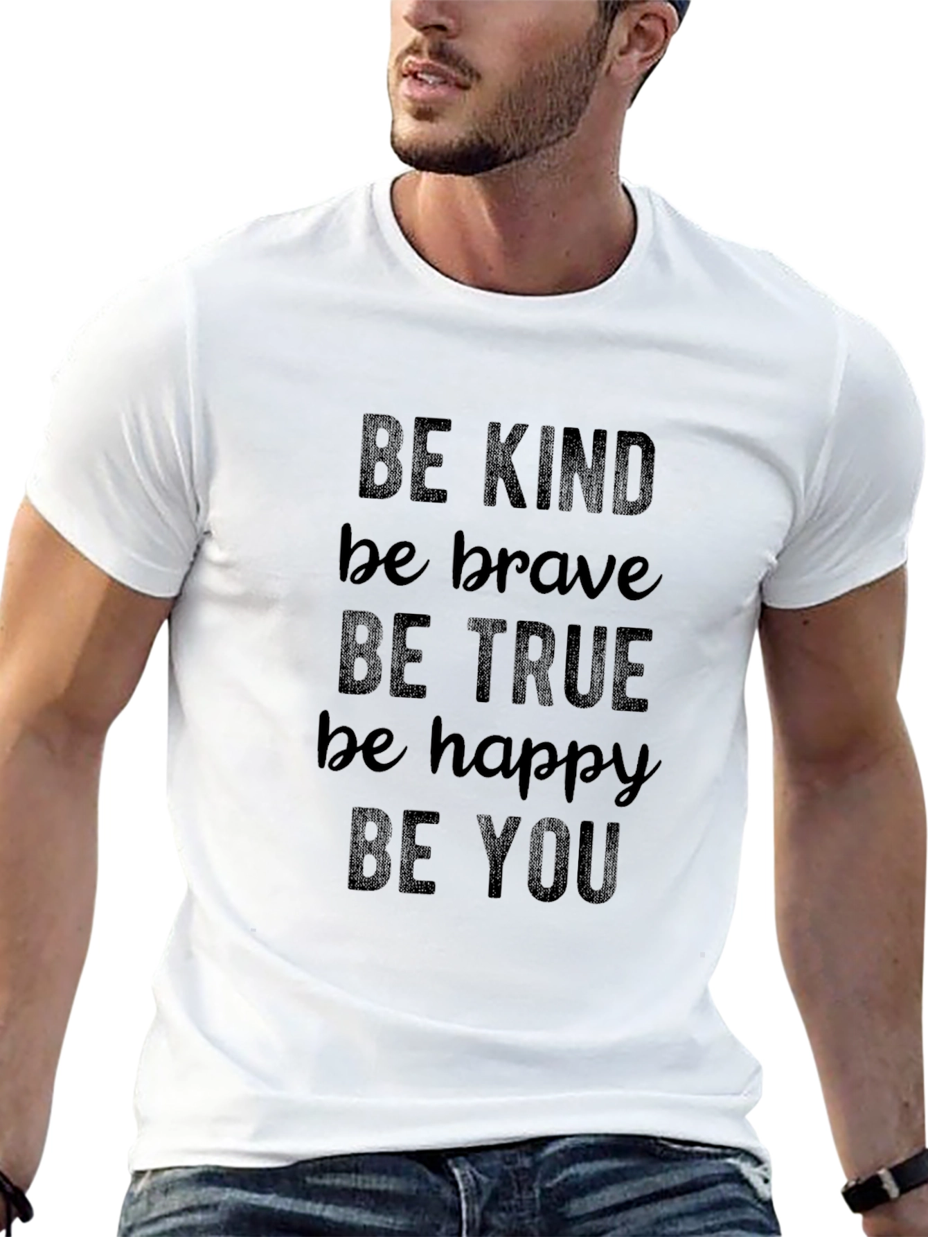 Be Kind Graphic Tee - Black Inspirational T-Shirt