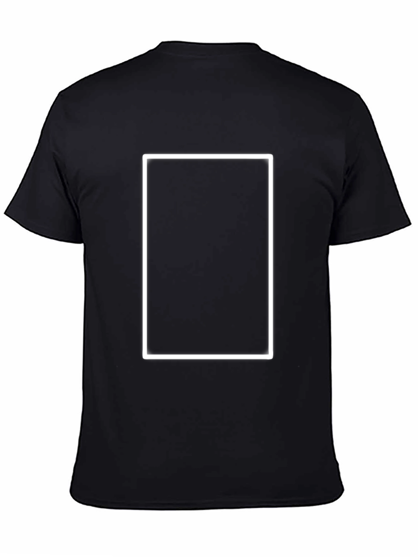 Plain Black Short Sleeve Crewneck T-Shirt