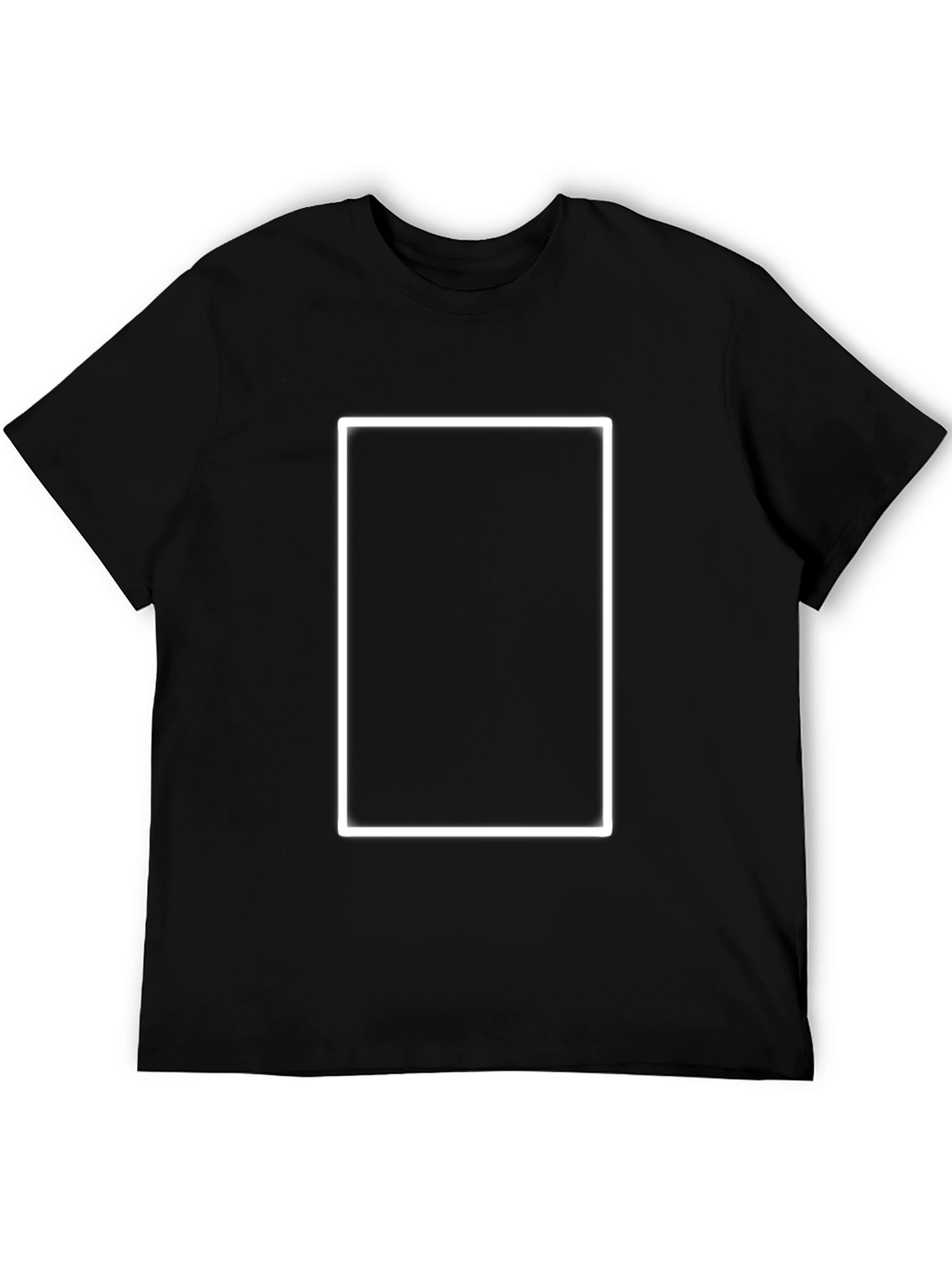Plain Black Short Sleeve Crewneck T-Shirt