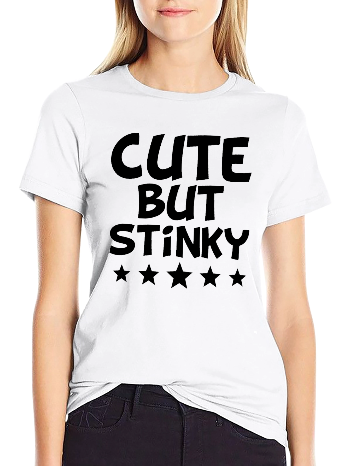 Cute But Stinky Black T-Shirt