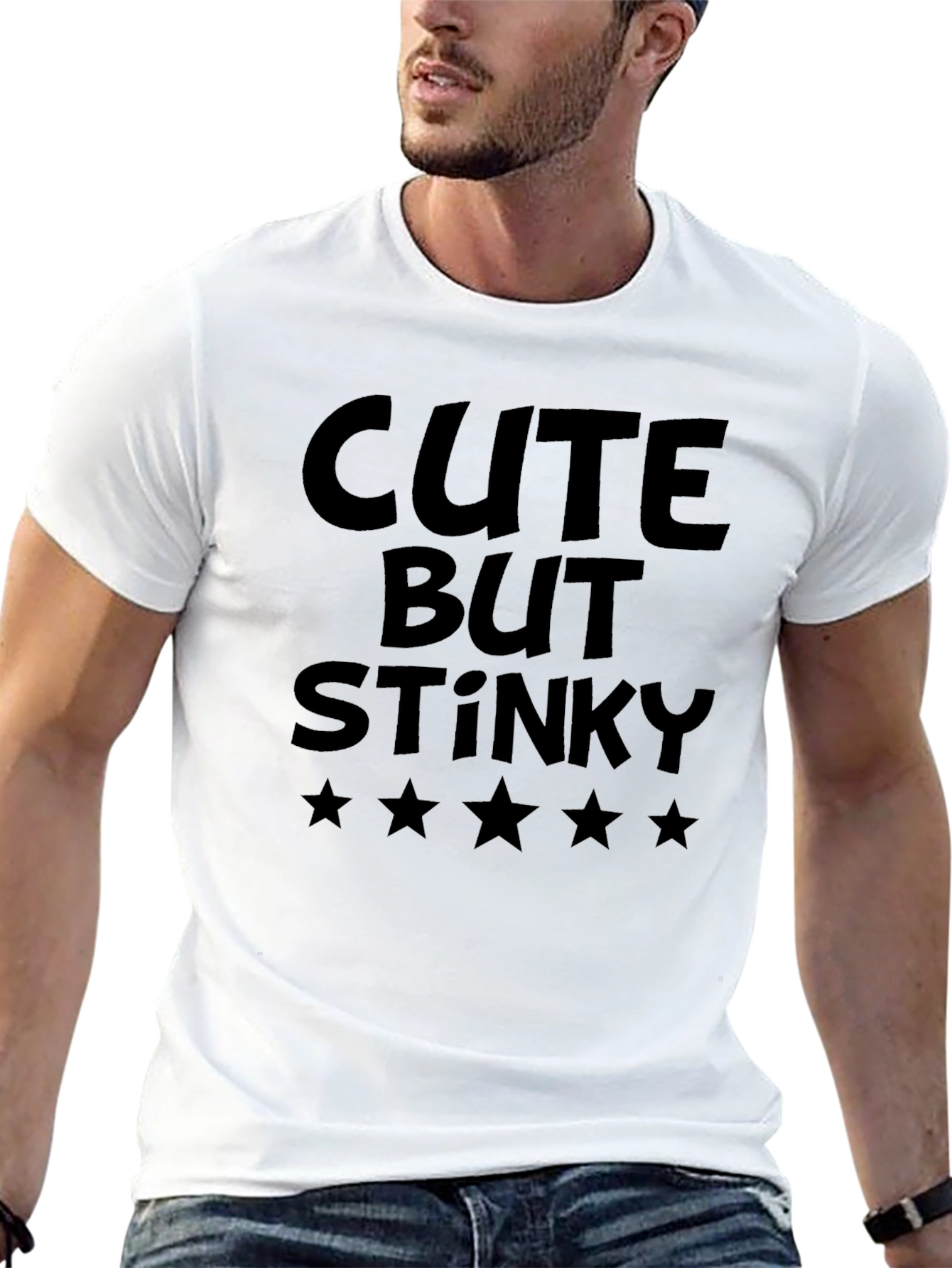 Cute But Stinky Black T-Shirt