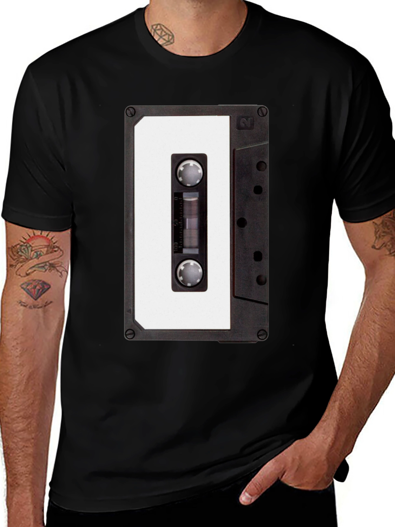 Retro Cassette Tape Graphic T-Shirt
