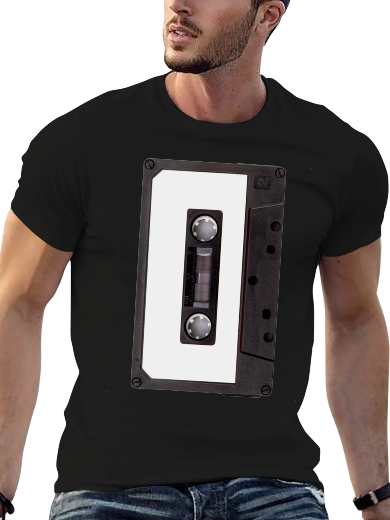 Retro Cassette Tape Graphic T-Shirt