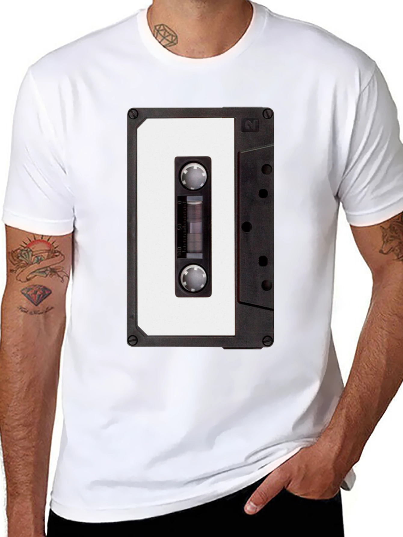 Retro Cassette Tape Graphic T-Shirt