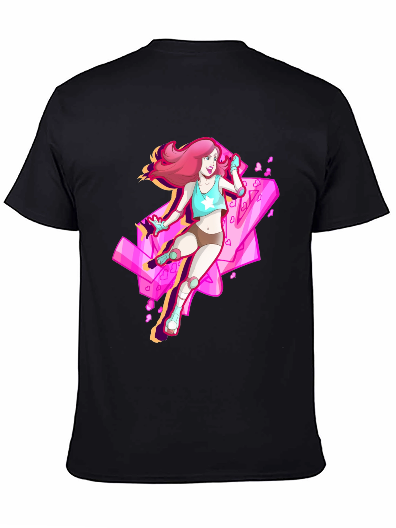 Retro Anime Roller Skate Graphic Tee