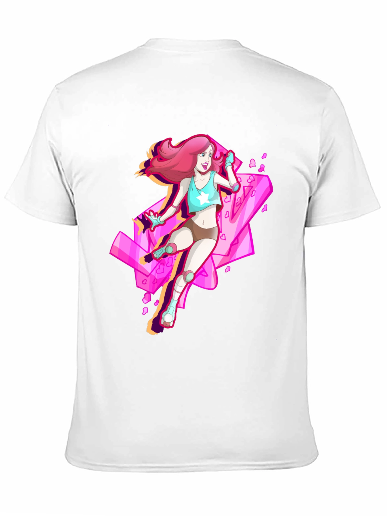 Retro Anime Roller Skate Graphic Tee