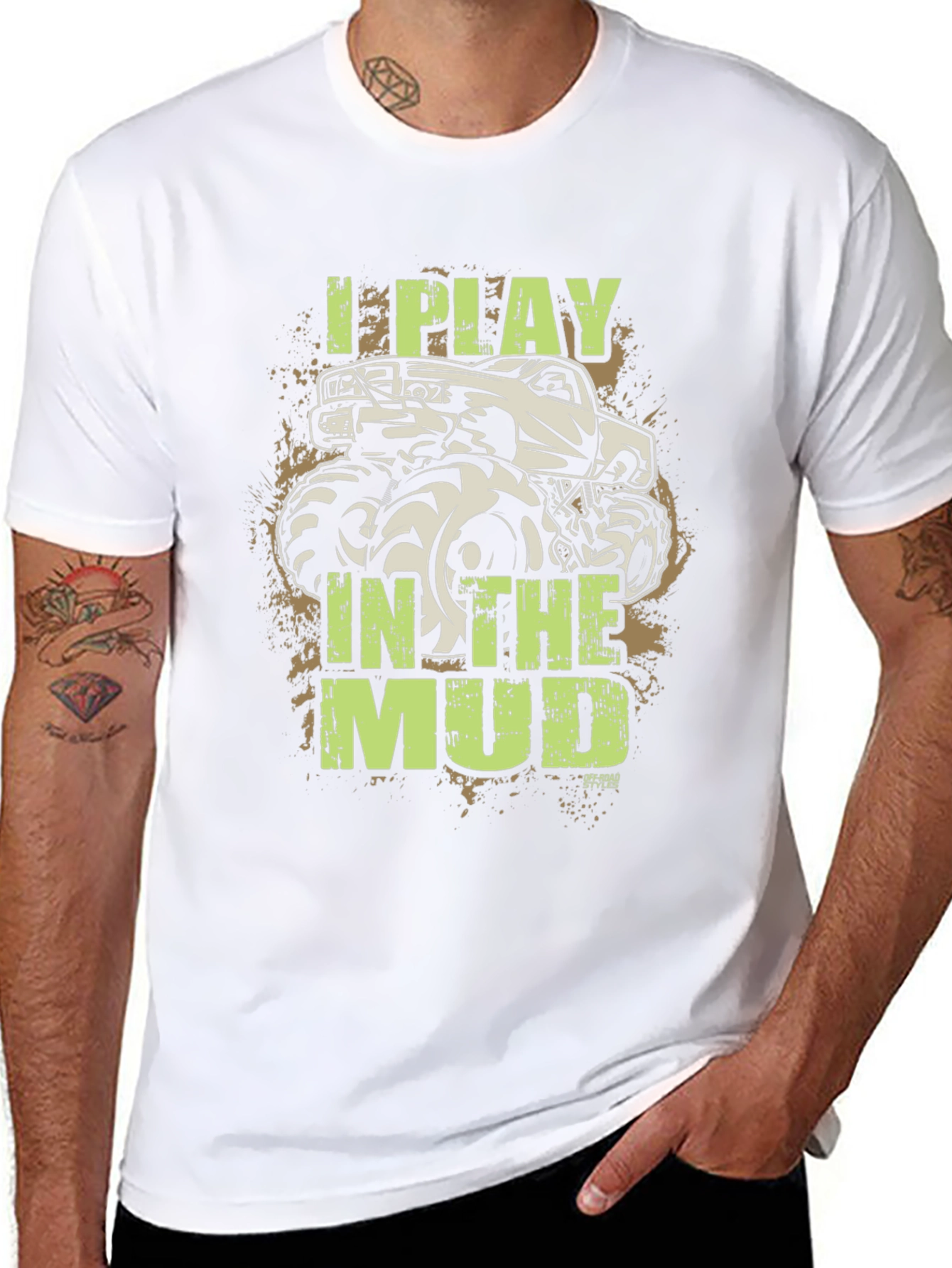 I Play in the Mud Monster Truck T-Shirt