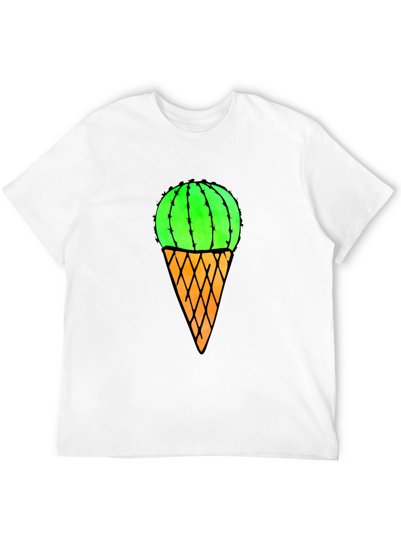 Cactus Ice Cream T-Shirt - Unique Graphic Tee