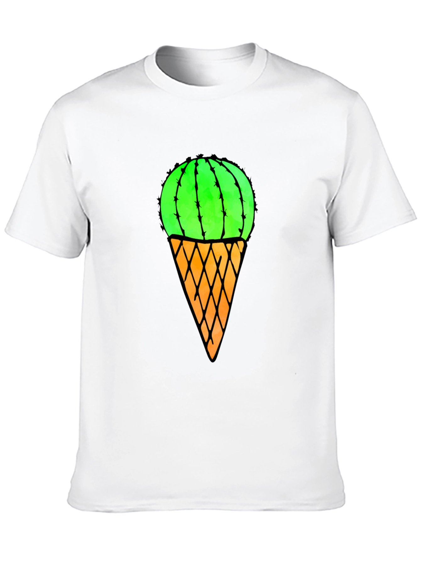 Cactus Ice Cream T-Shirt - Unique Graphic Tee