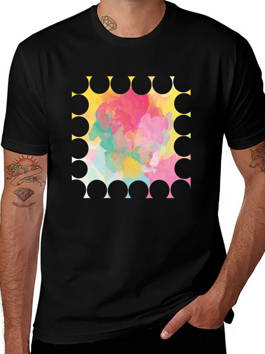 Abstract Watercolor Graphic T-Shirt