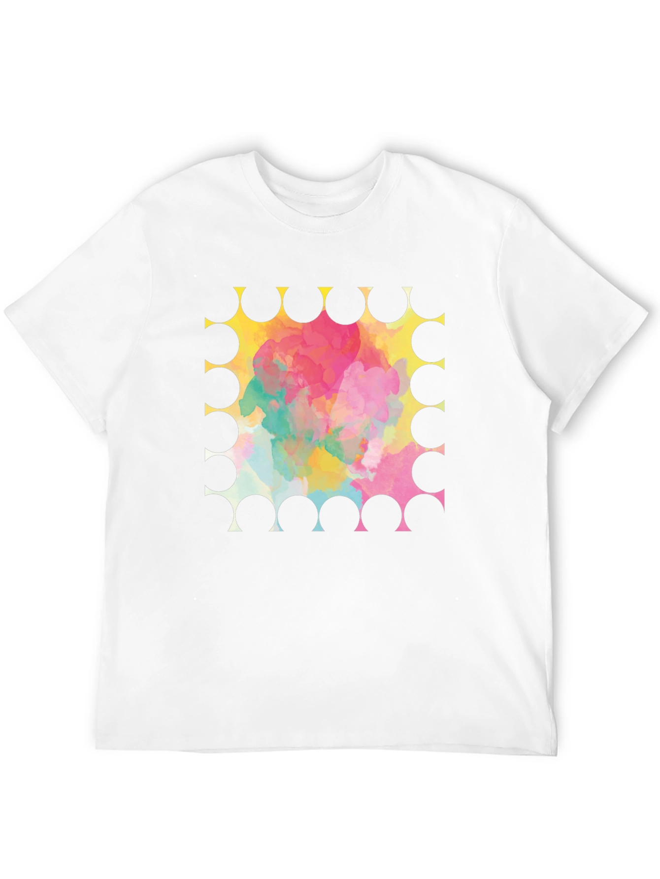 Abstract Watercolor Graphic T-Shirt