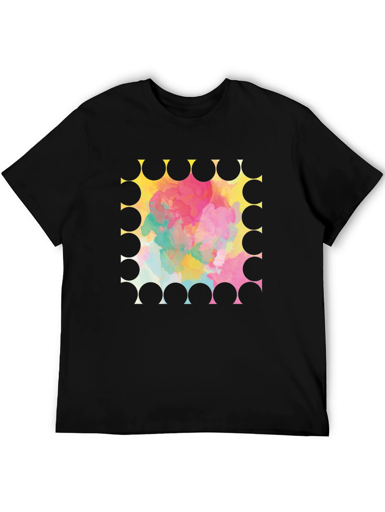 Abstract Watercolor Graphic T-Shirt