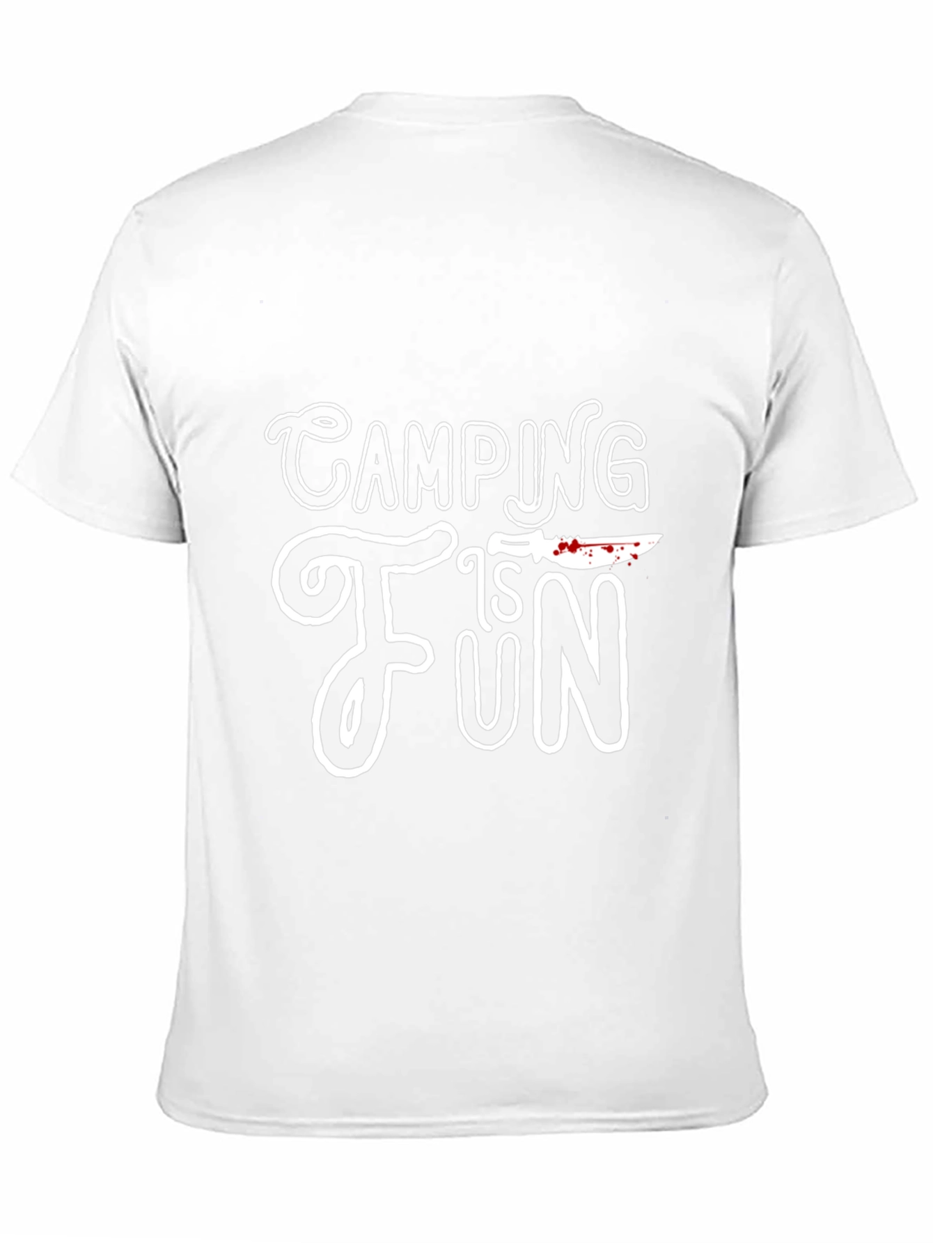Camping Is Fun Graphic Tee - Black