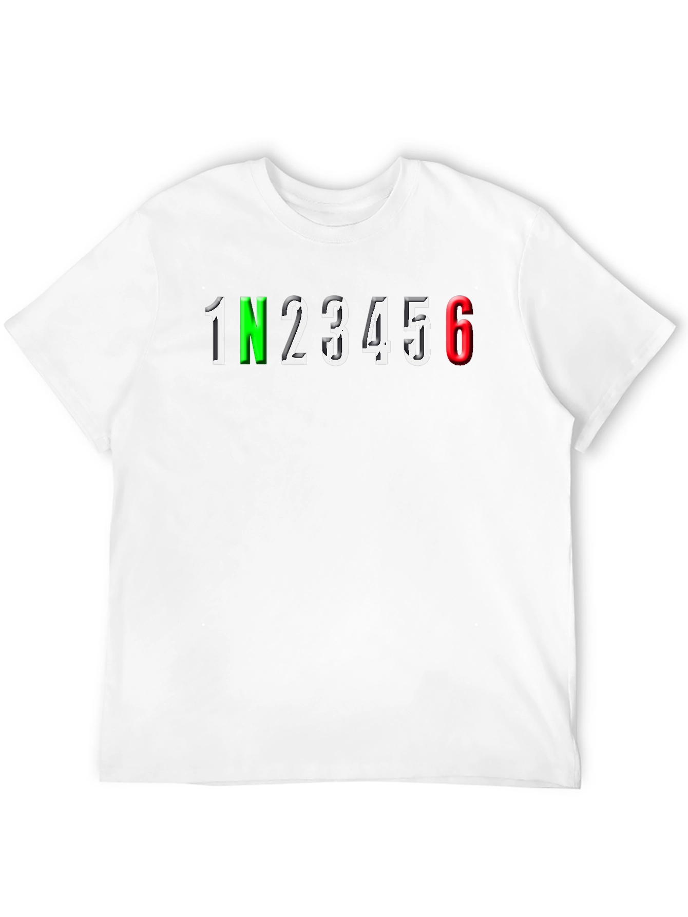 Motorcycle Gear Shifting T-Shirt - 1N23456 Graphic