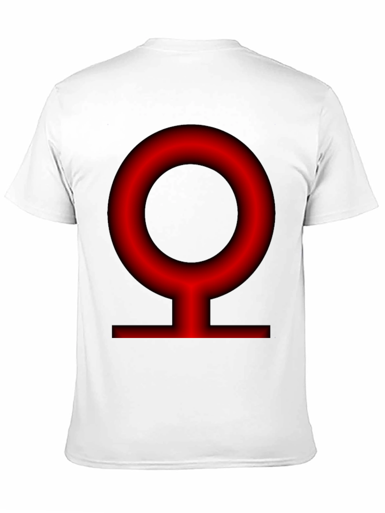 Red Planet Symbol Black T-Shirt