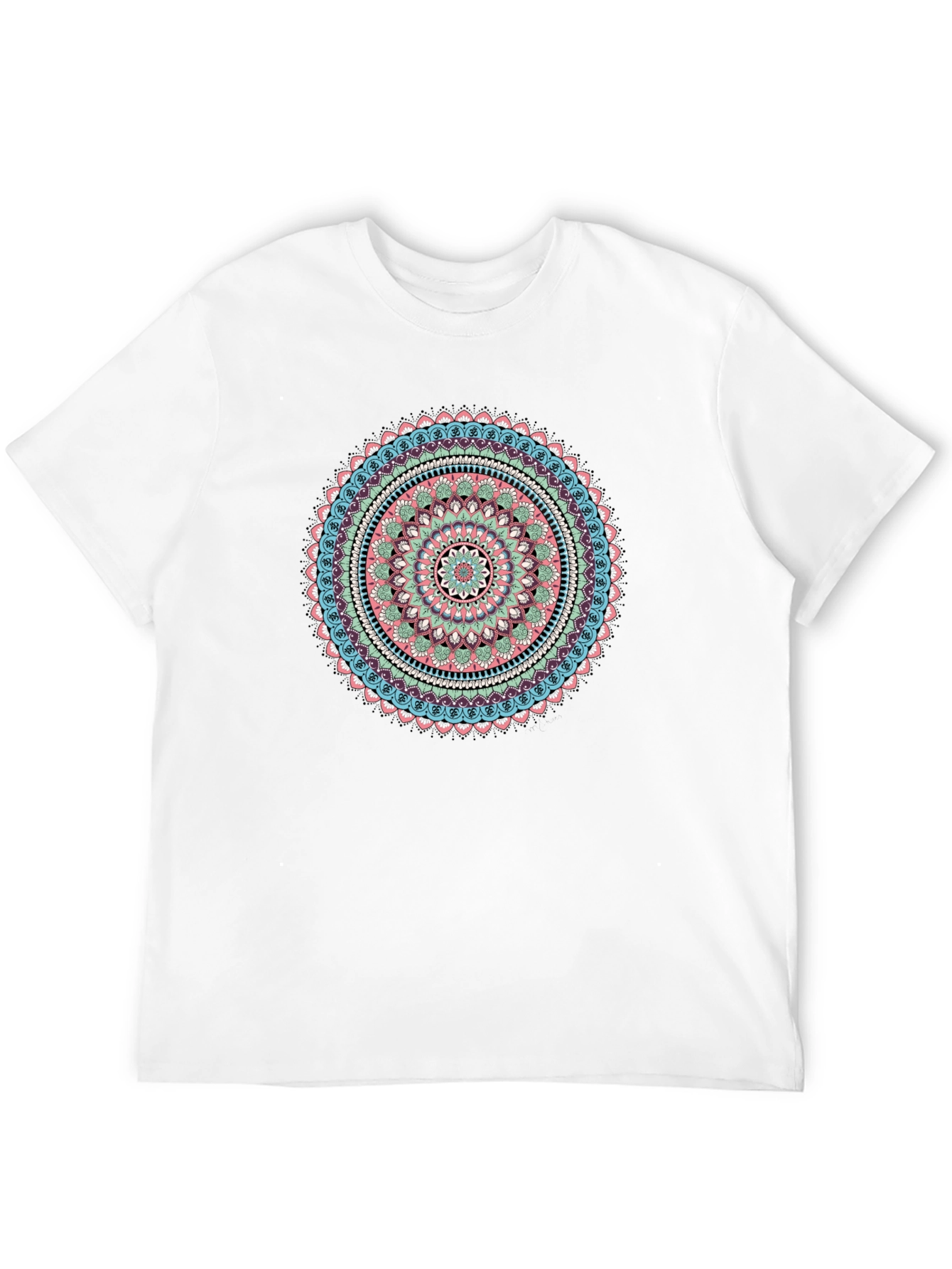 Mandala Graphic Print Black T-Shirt