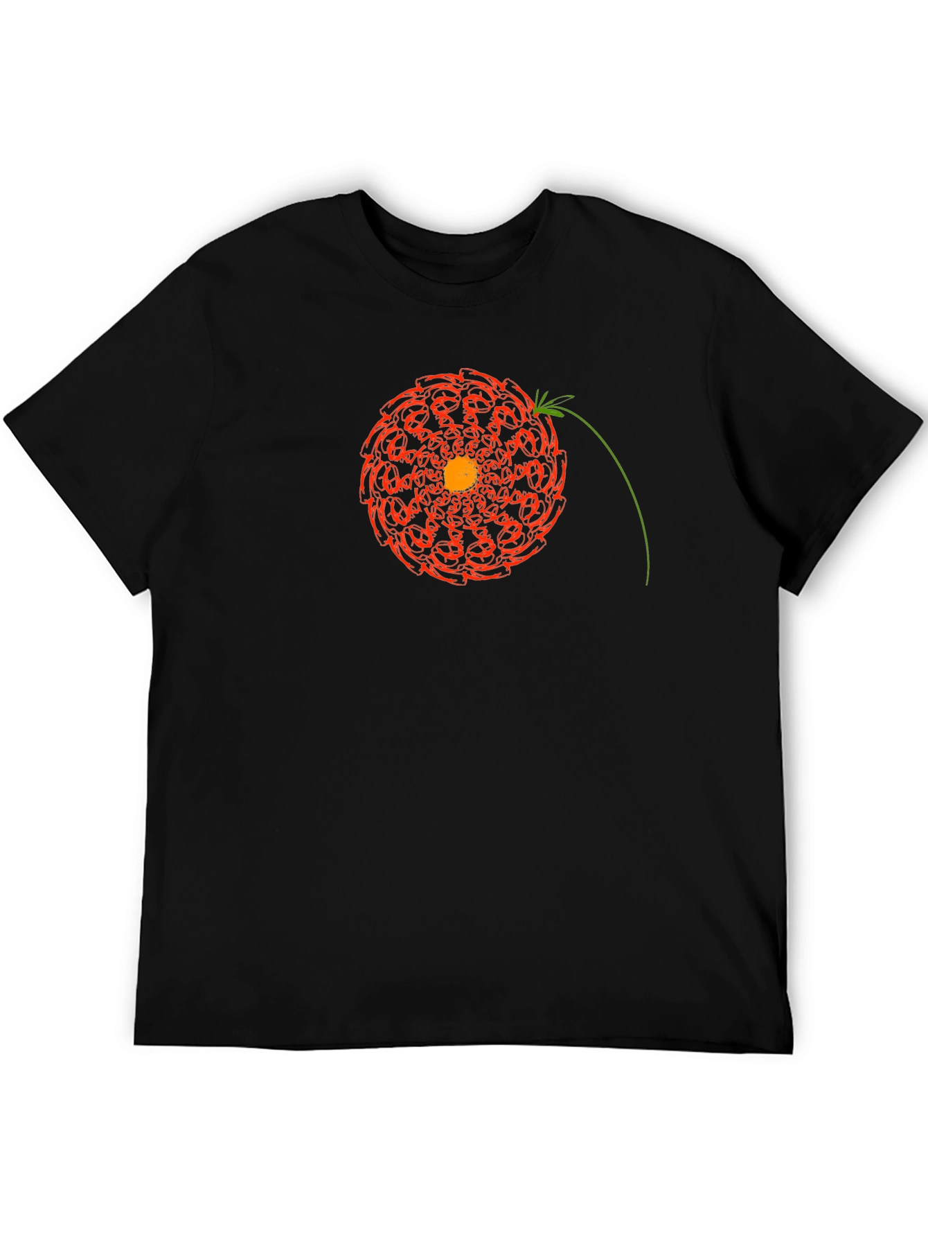 Geometric Floral Mandala Graphic T-Shirt
