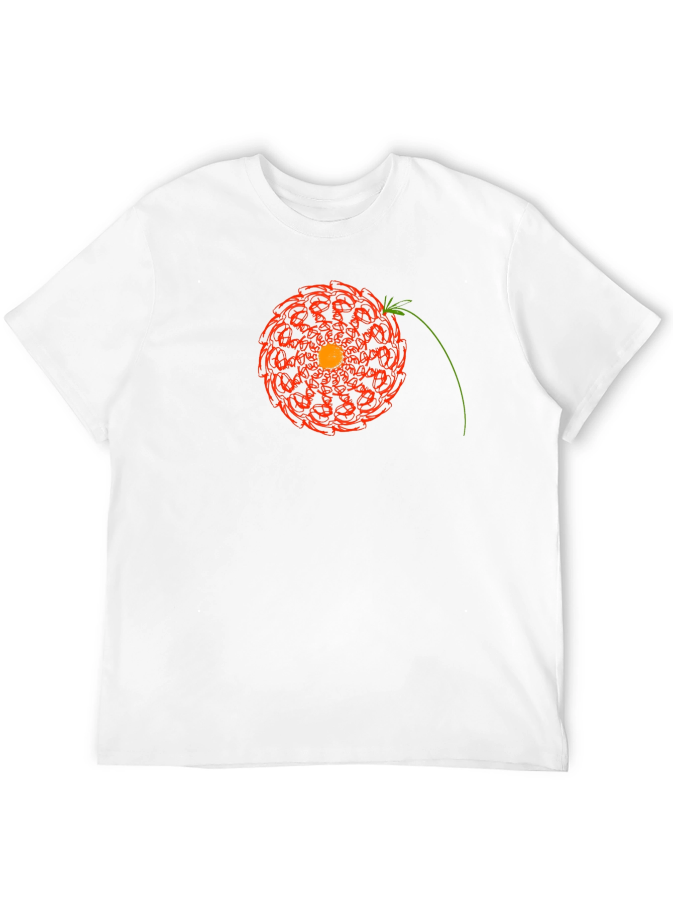 Geometric Floral Mandala Graphic T-Shirt