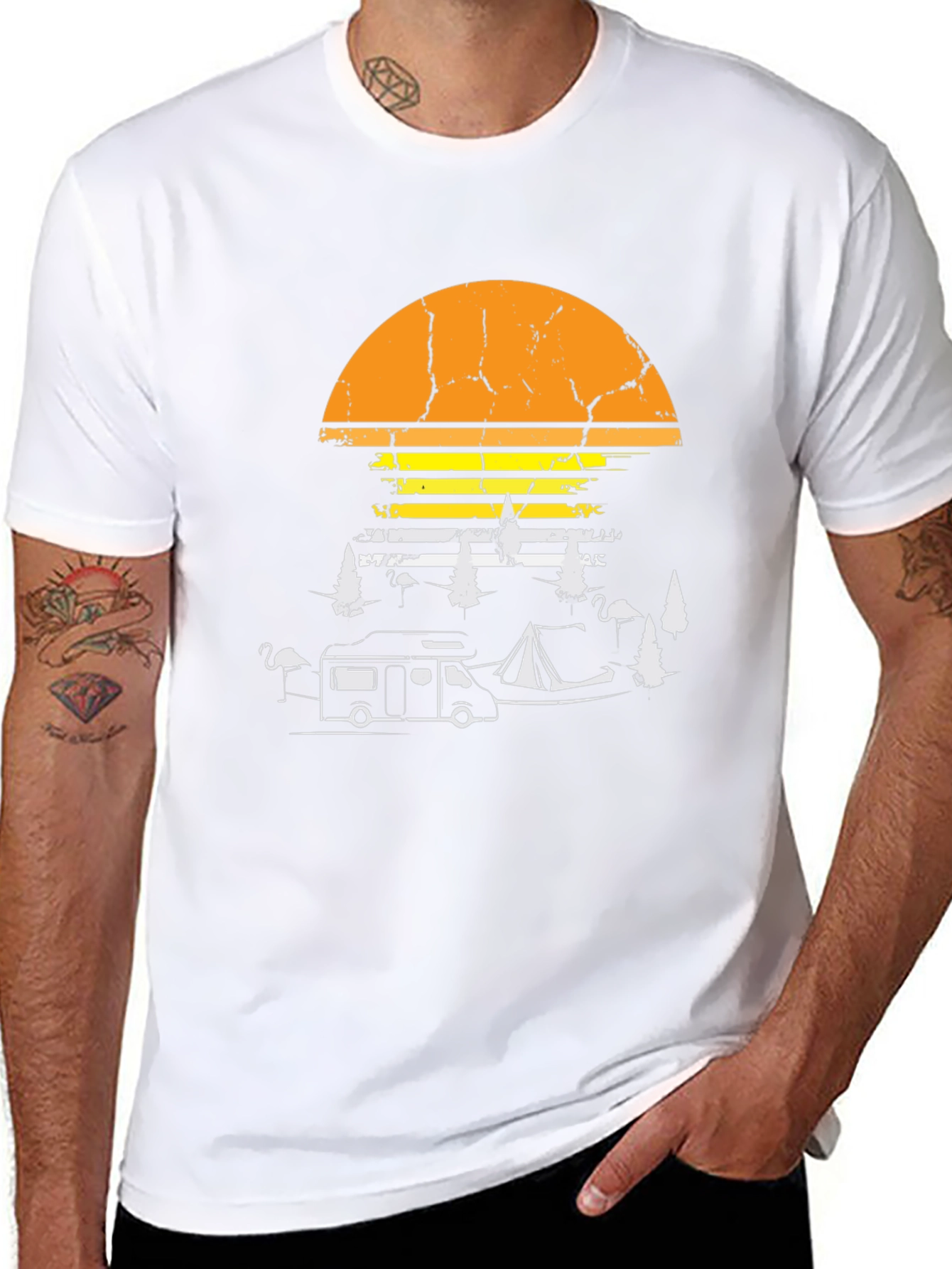 Camping Sunset T-Shirt