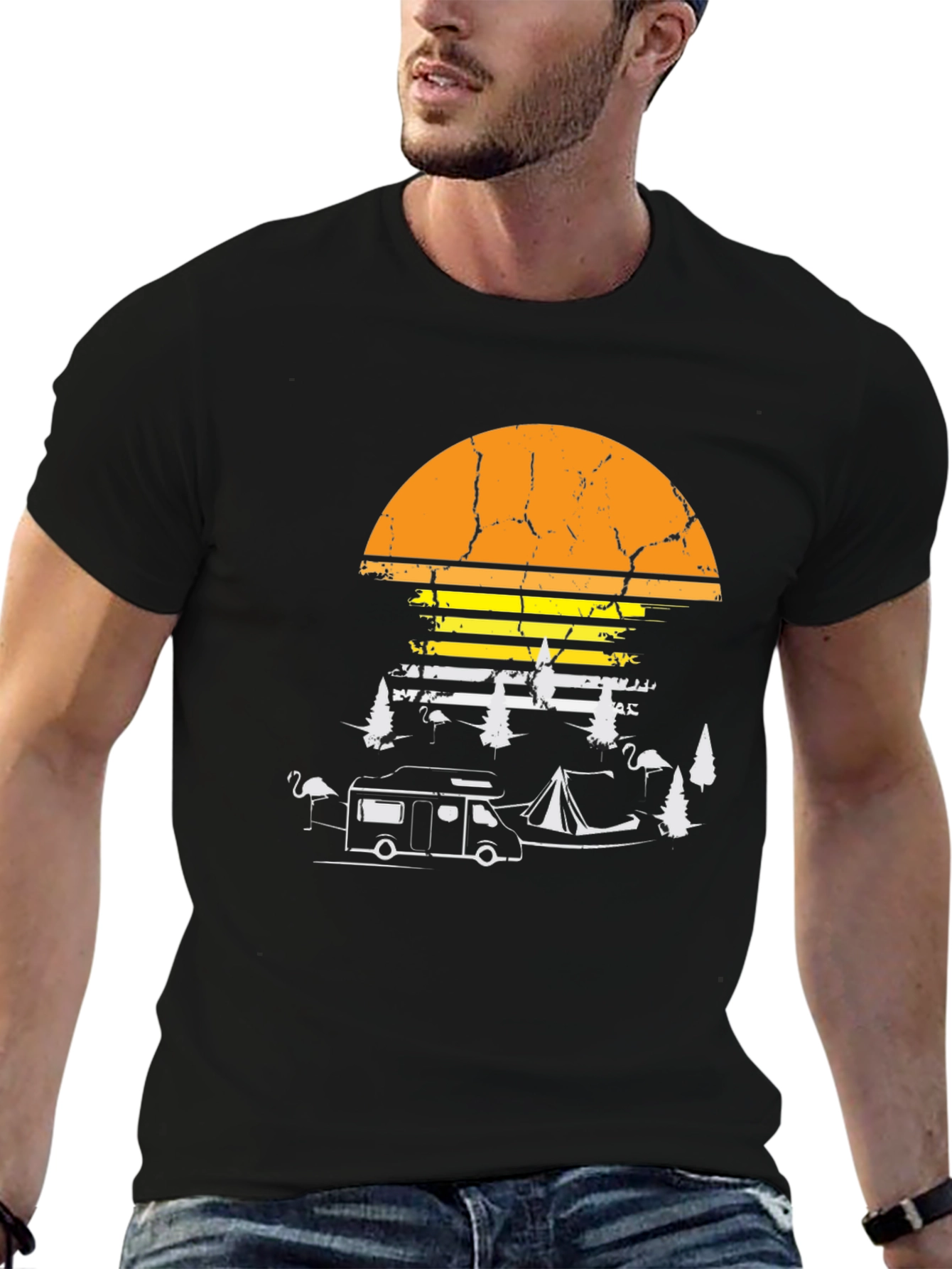 Camping Sunset T-Shirt