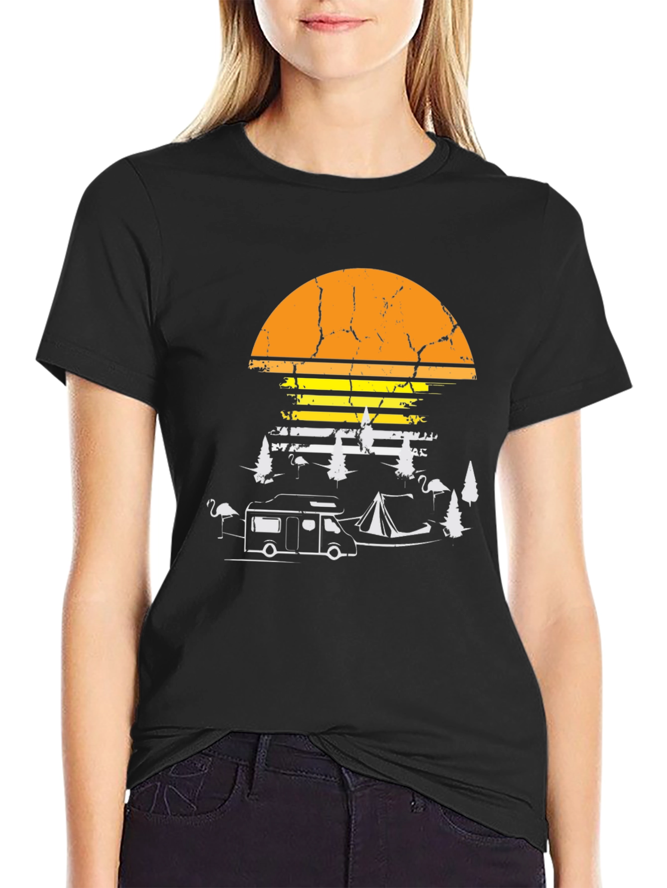 Camping Sunset T-Shirt
