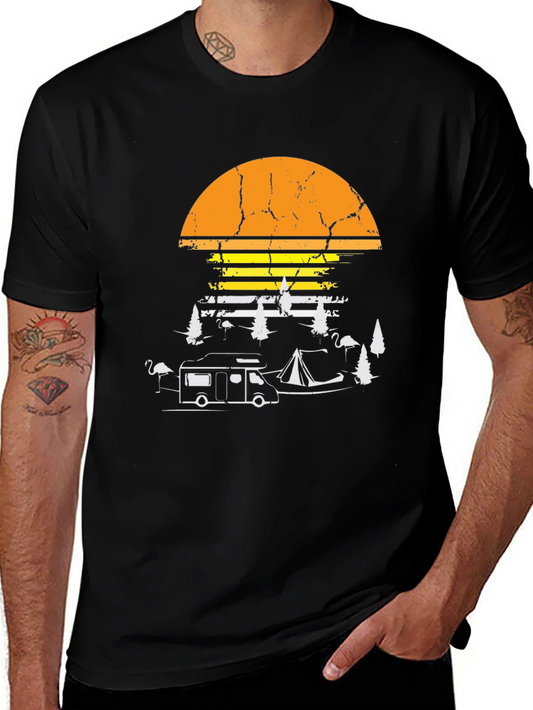Camping Sunset T-Shirt