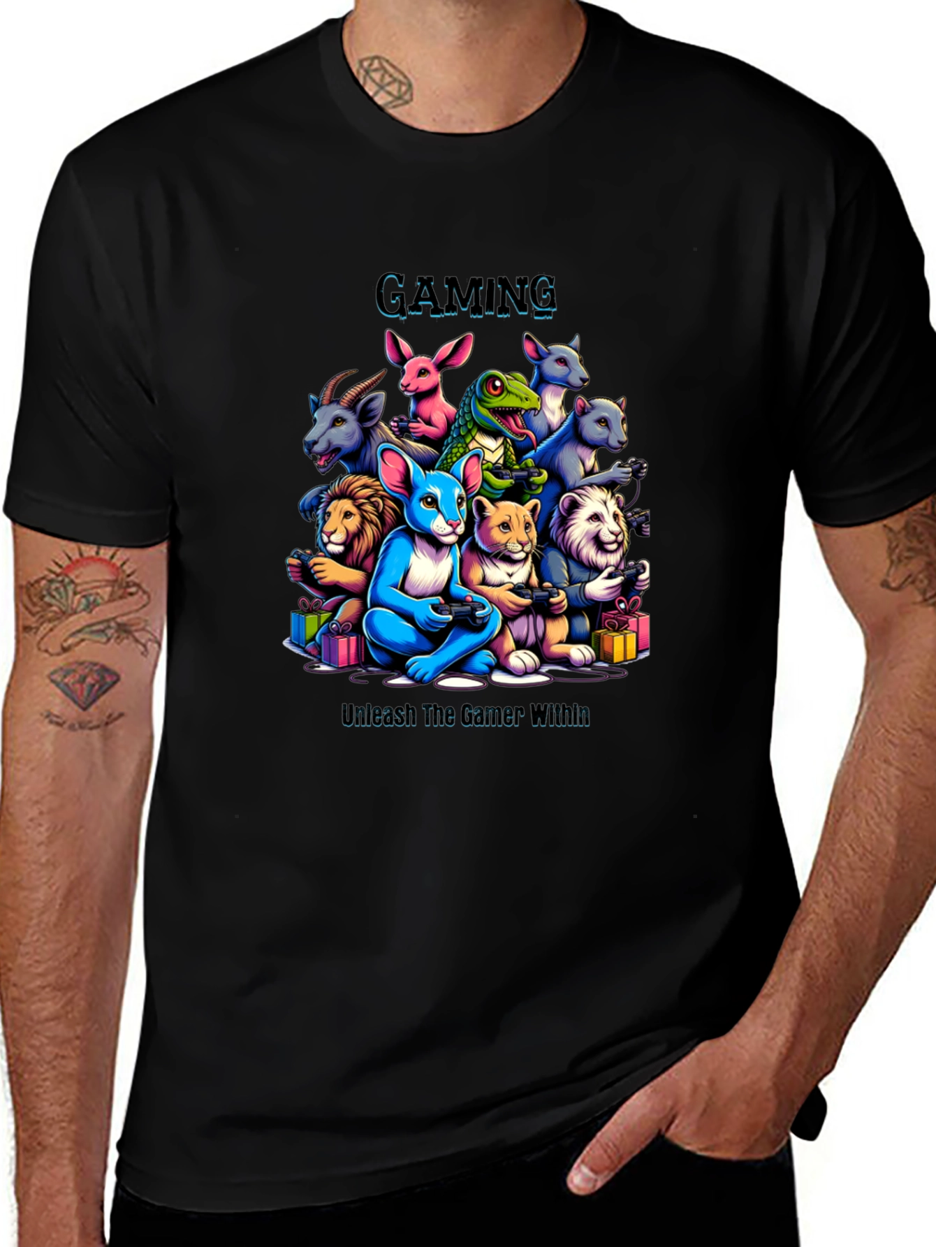 Gaming Animals T-Shirt Unleash The Gamer Within