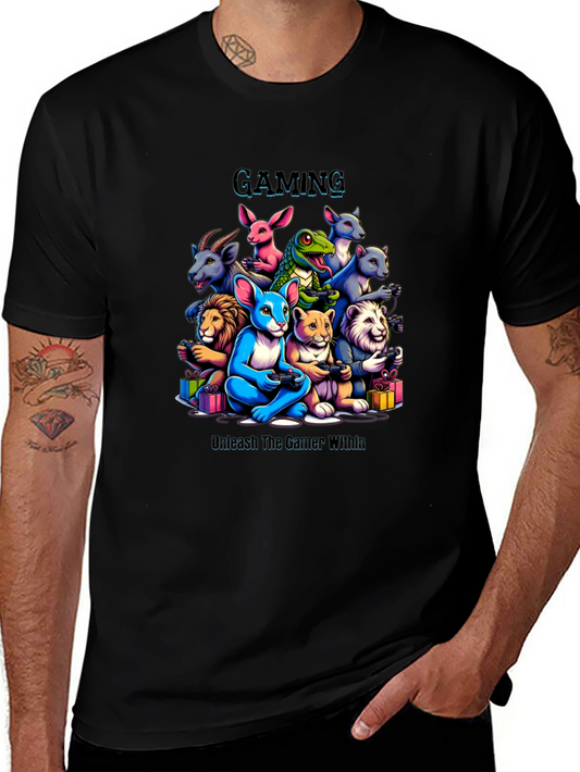 Gaming Animals T-Shirt Unleash The Gamer Within