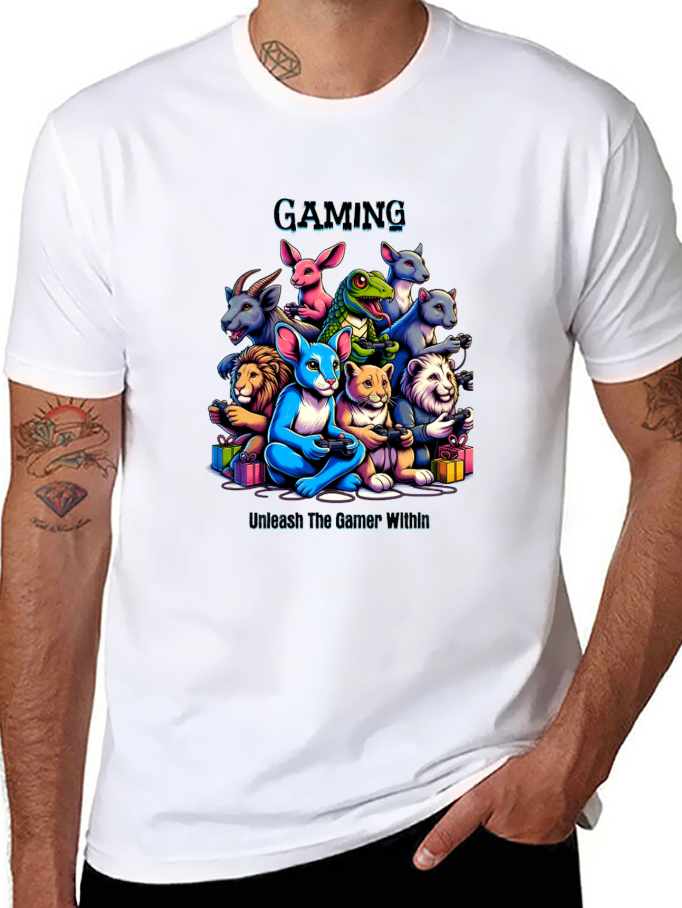 Gaming Animals T-Shirt Unleash The Gamer Within