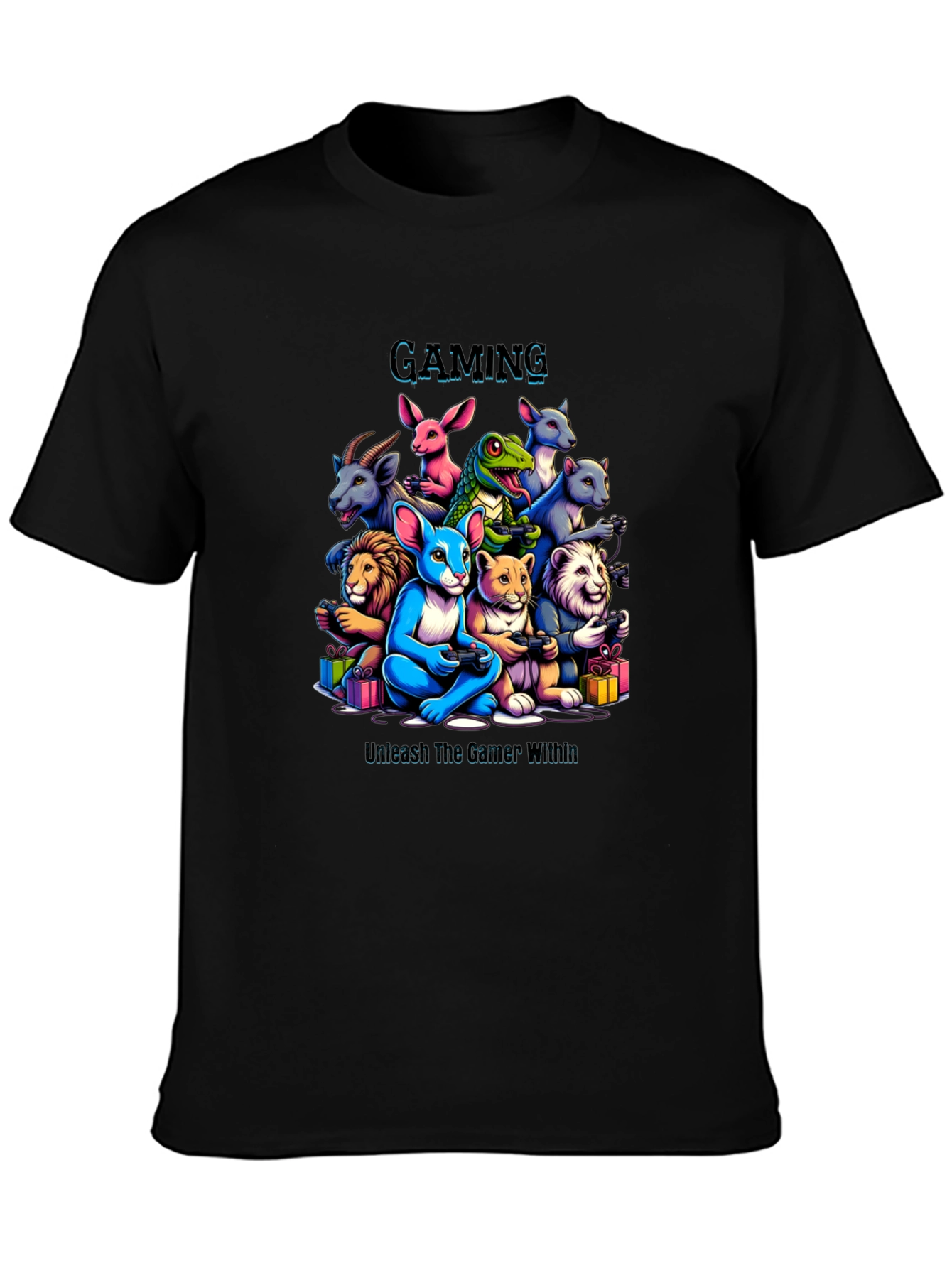 Gaming Animals T-Shirt Unleash The Gamer Within