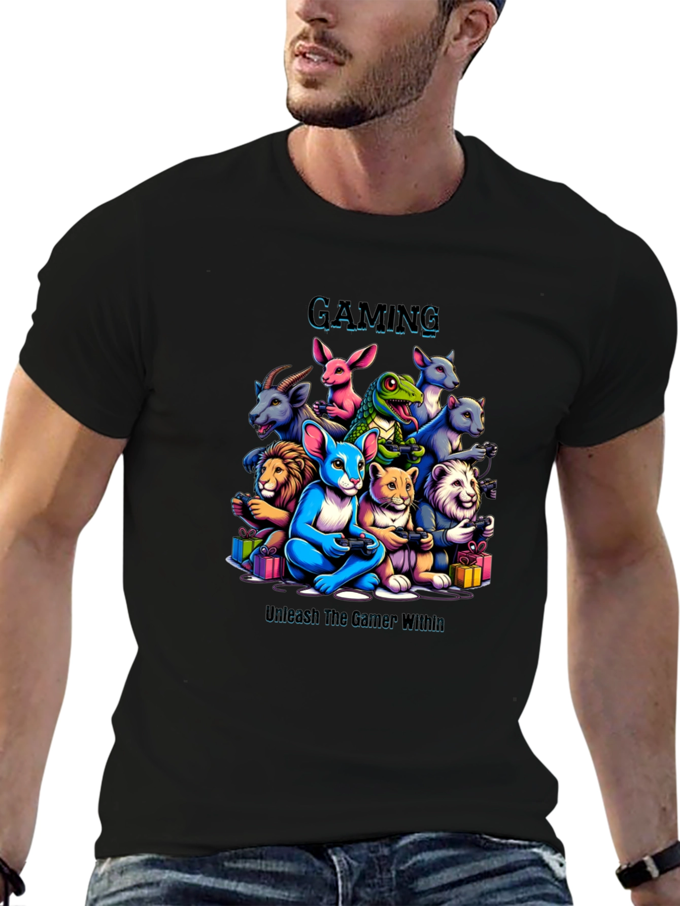 Gaming Animals T-Shirt Unleash The Gamer Within