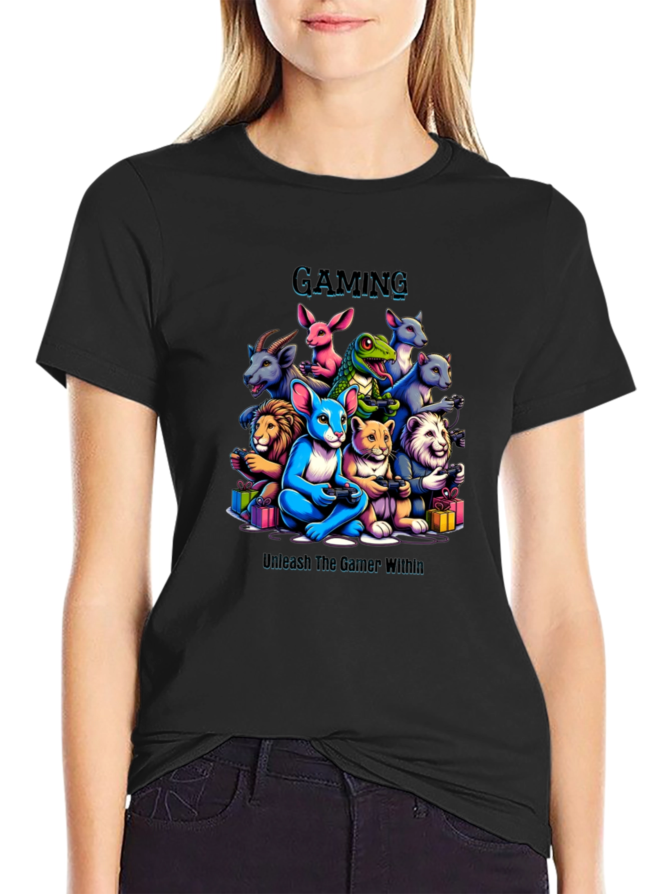 Gaming Animals T-Shirt Unleash The Gamer Within