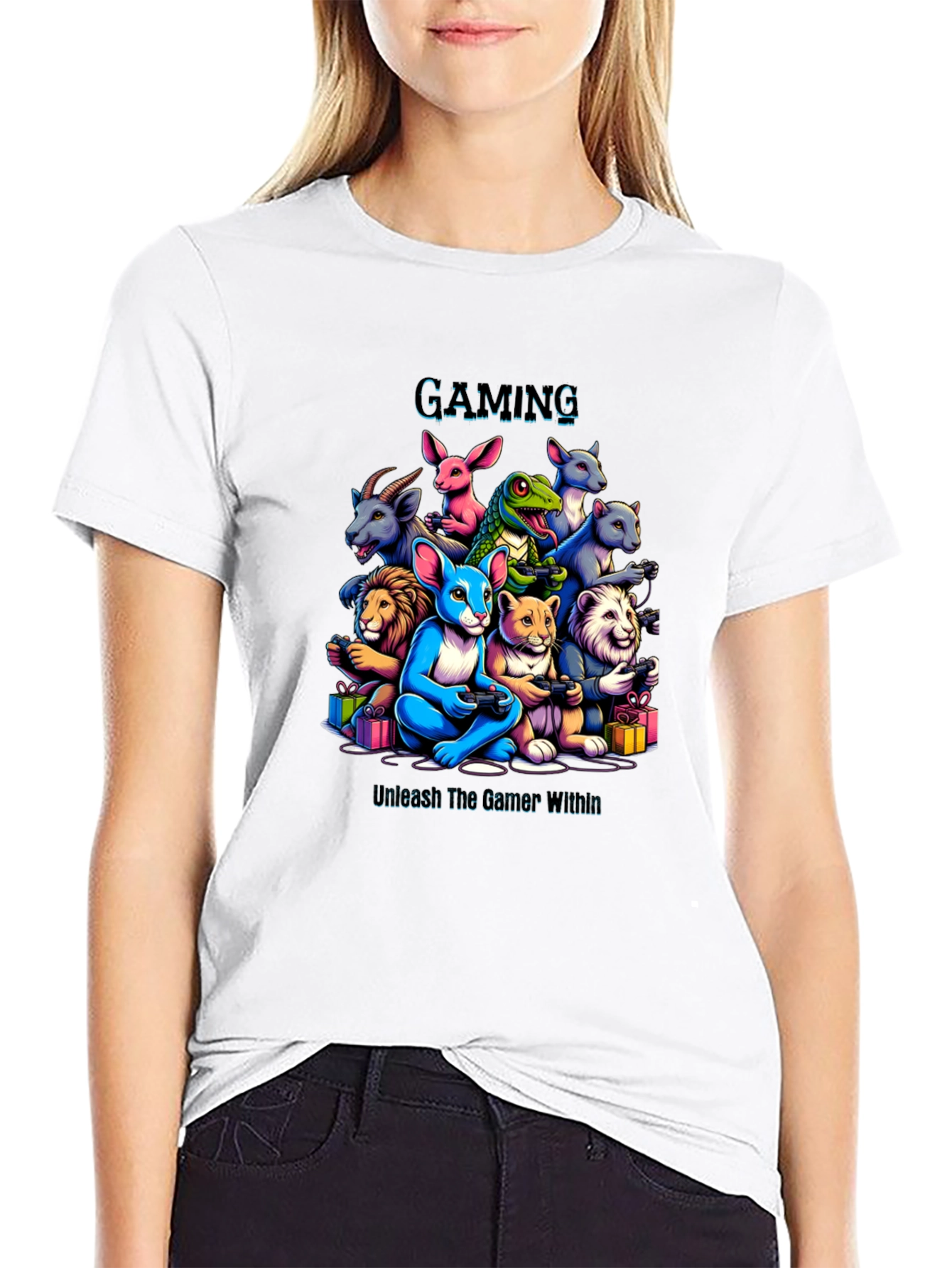 Gaming Animals T-Shirt Unleash The Gamer Within