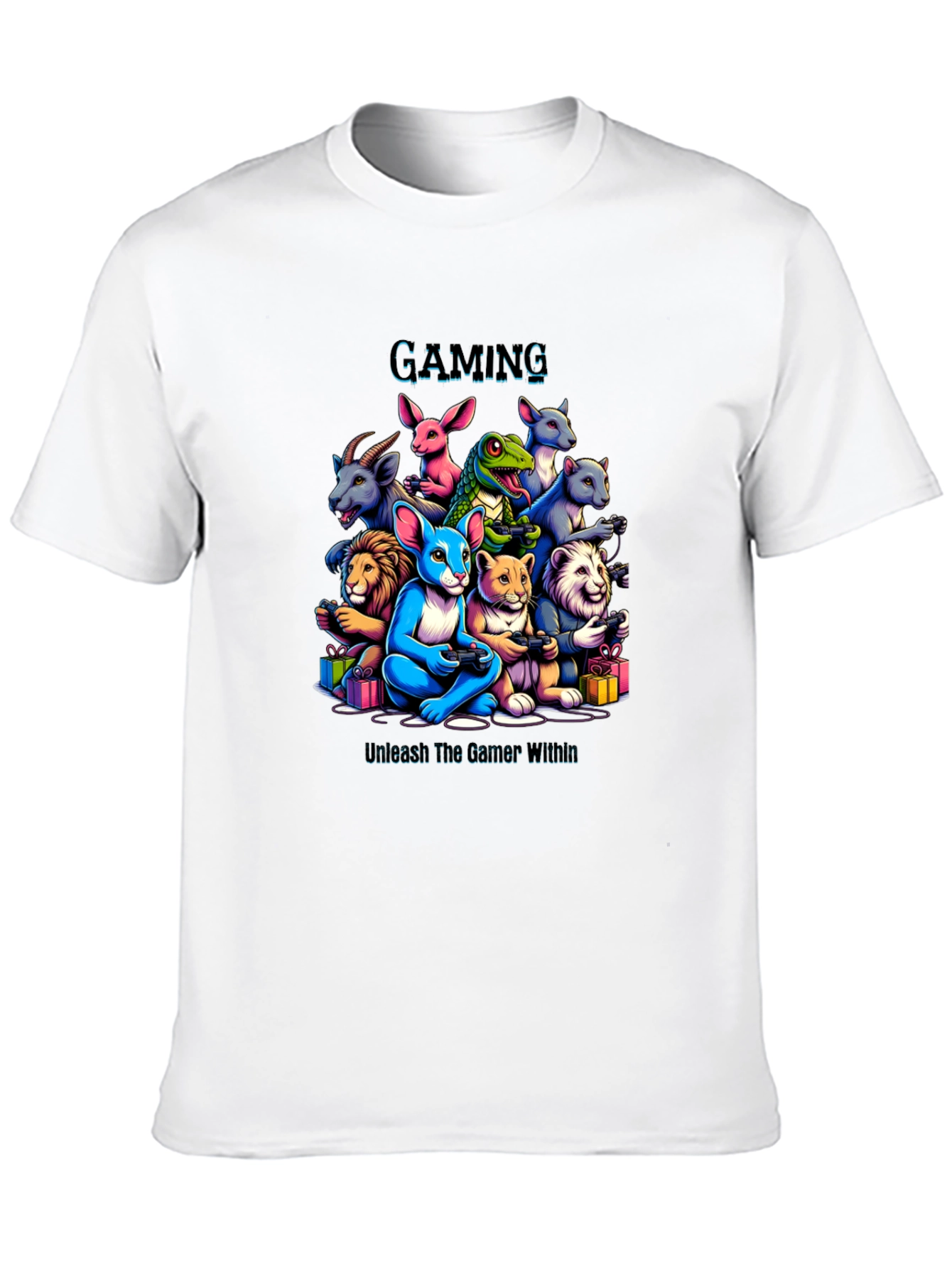 Gaming Animals T-Shirt Unleash The Gamer Within