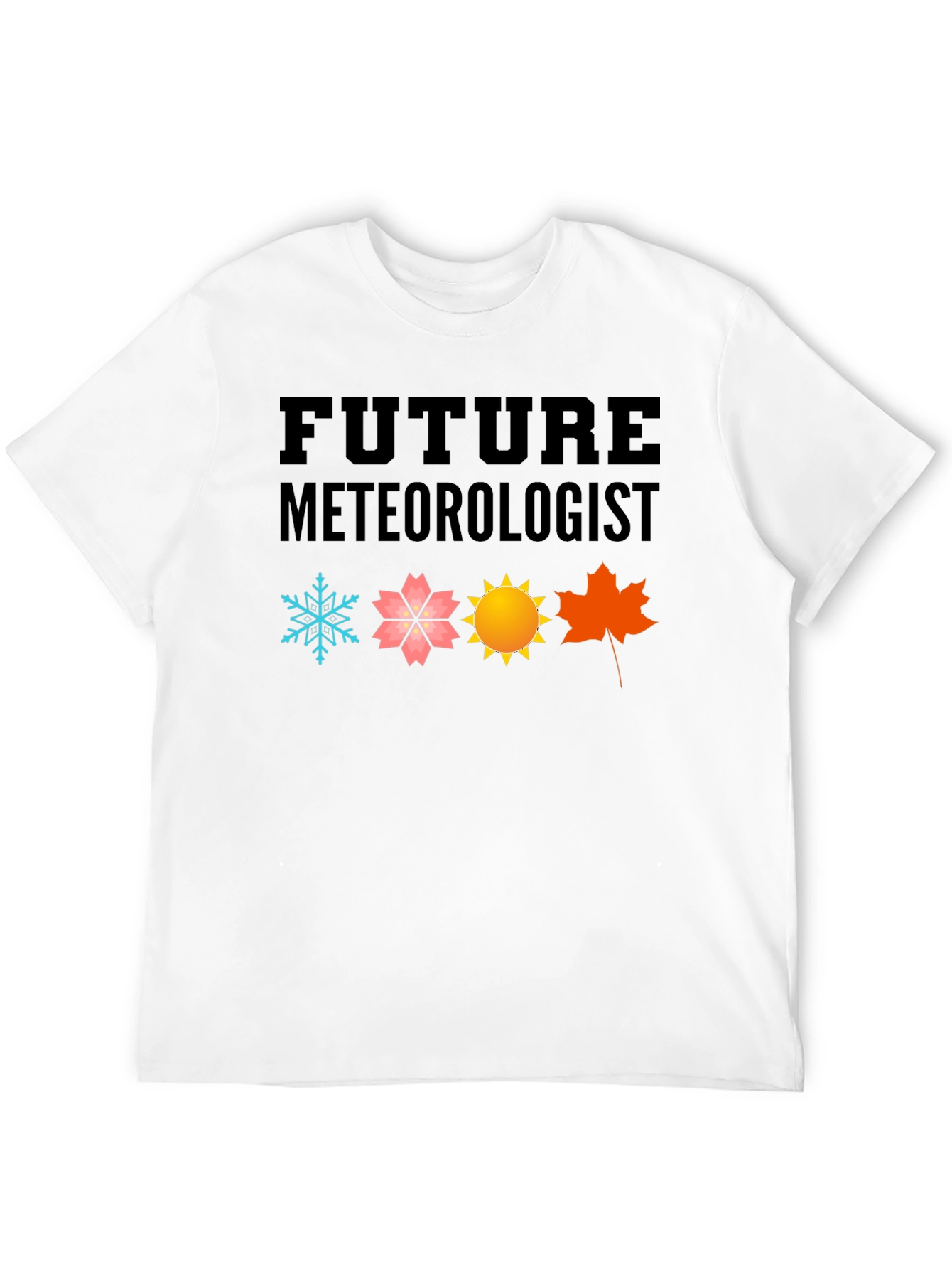 Future Meteorologist Black Graphic T-Shirt