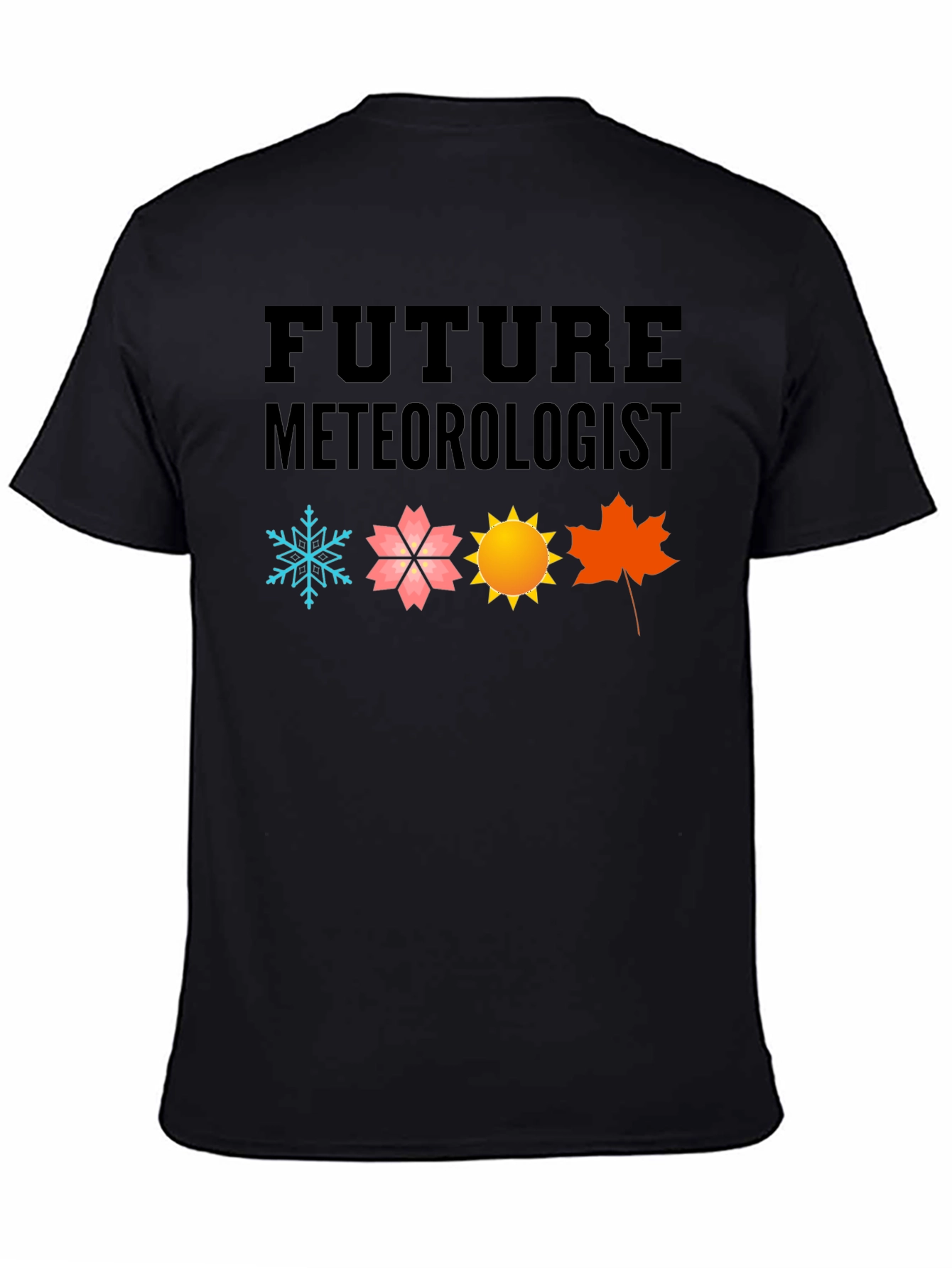 Future Meteorologist Black Graphic T-Shirt