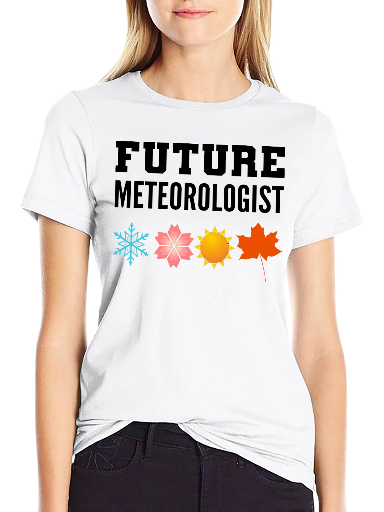 Future Meteorologist Black Graphic T-Shirt