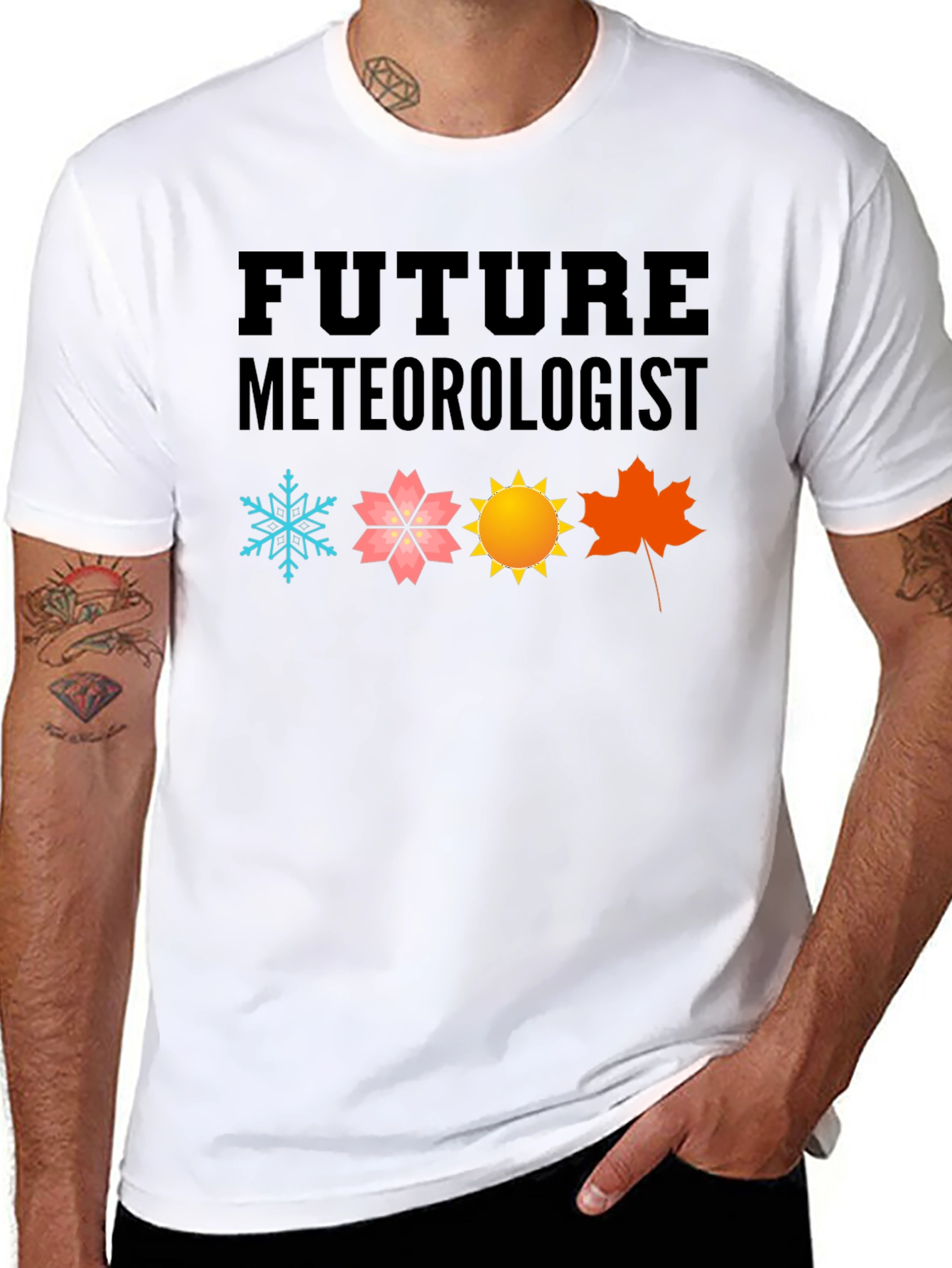 Future Meteorologist Black Graphic T-Shirt