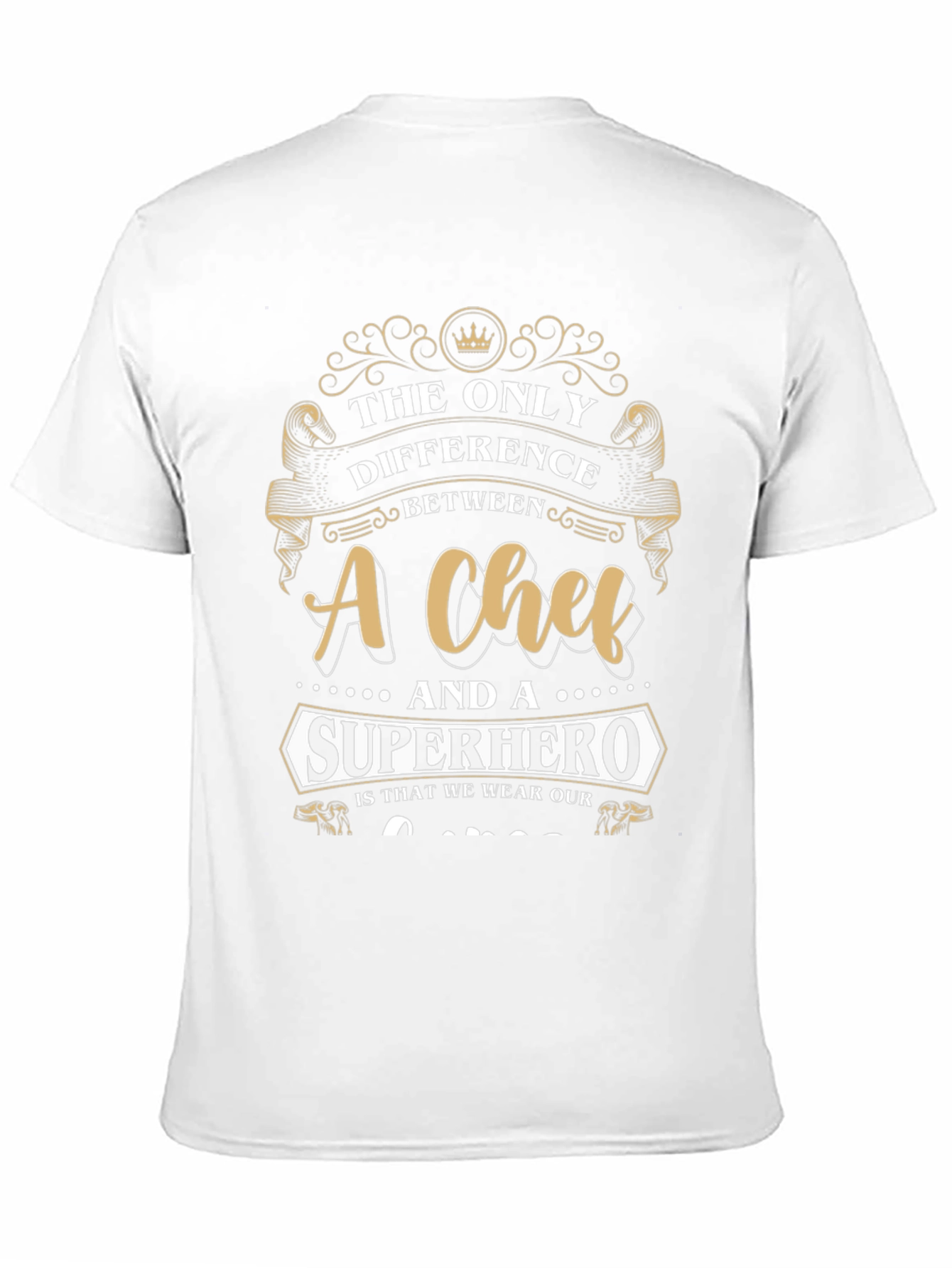 Chef vs Superhero Graphic T-Shirt