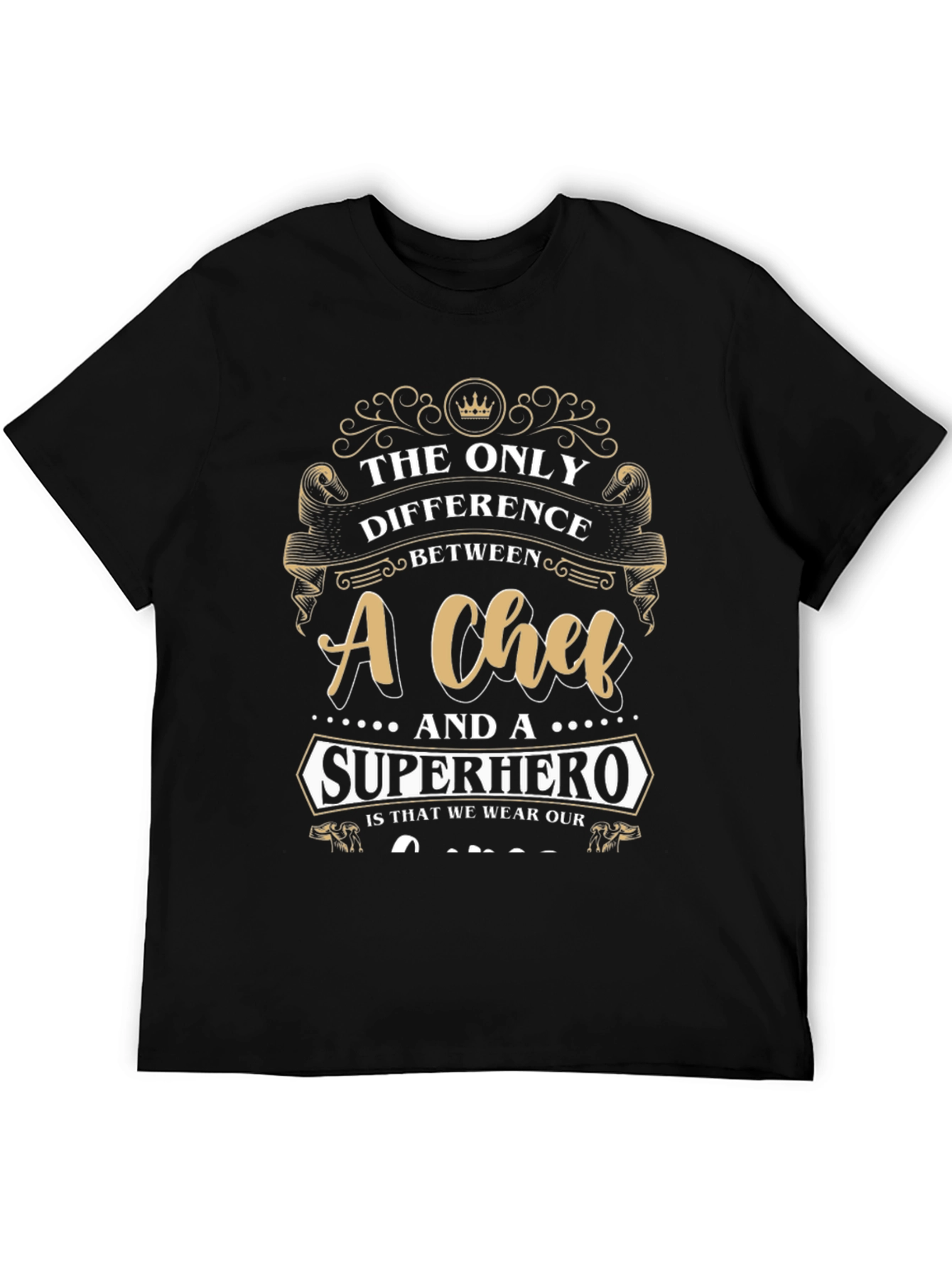 Chef vs Superhero Graphic T-Shirt