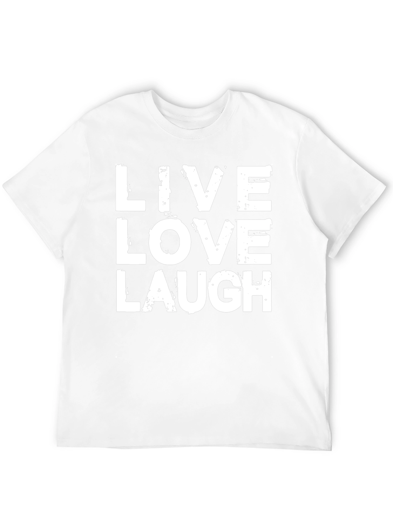 Live Love Laugh Graphic T-Shirt - Black Cotton Tee