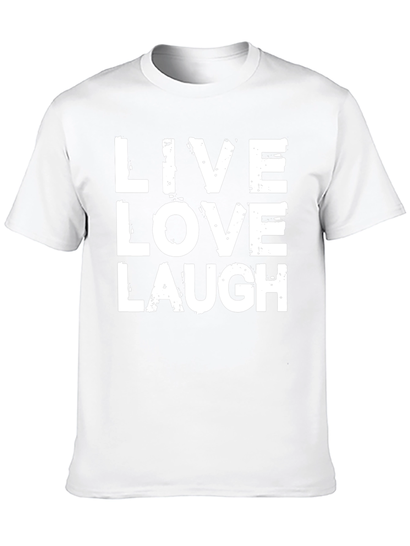 Live Love Laugh Graphic T-Shirt - Black Cotton Tee