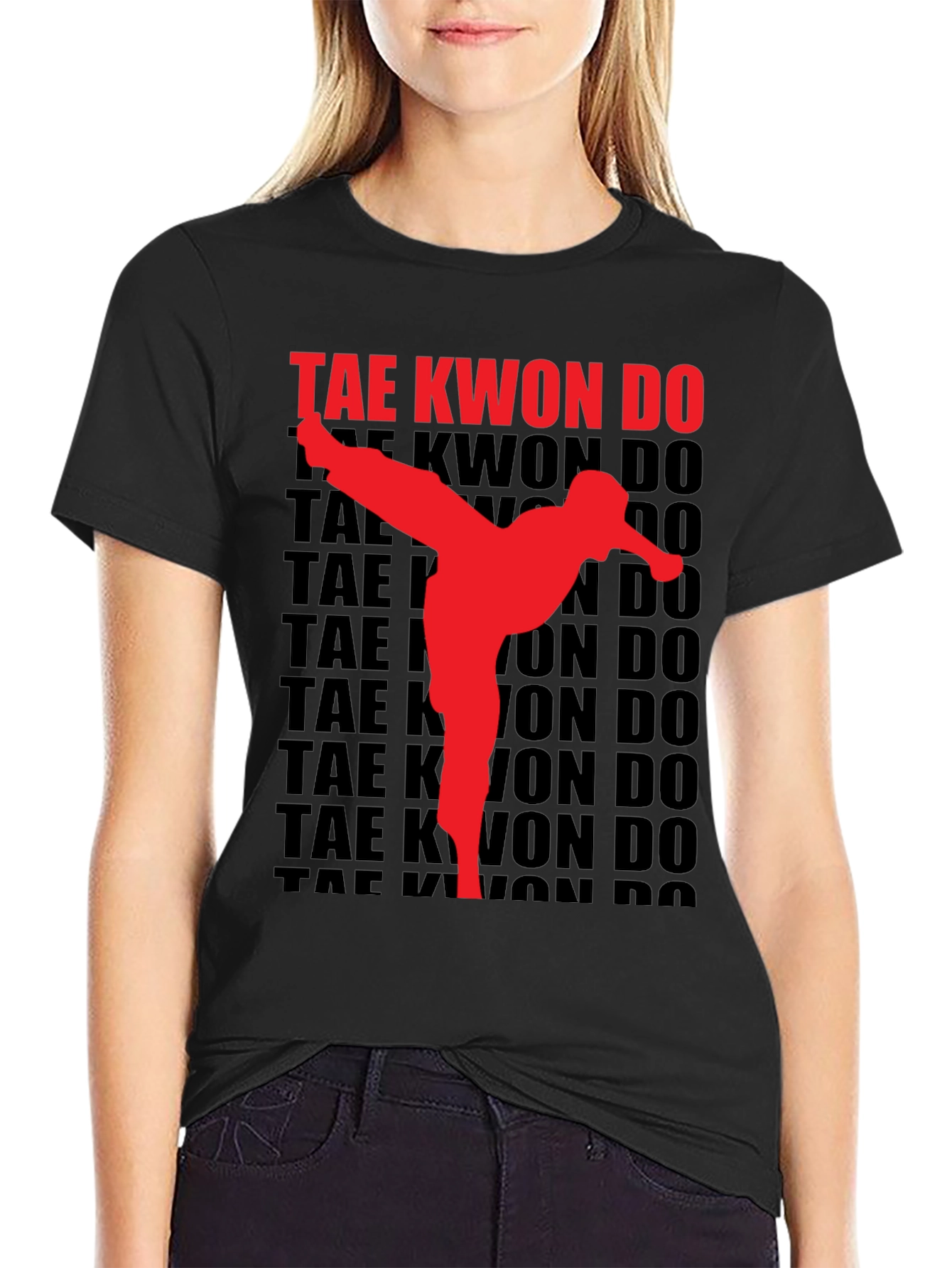 Taekwondo Kick Graphic T-Shirt
