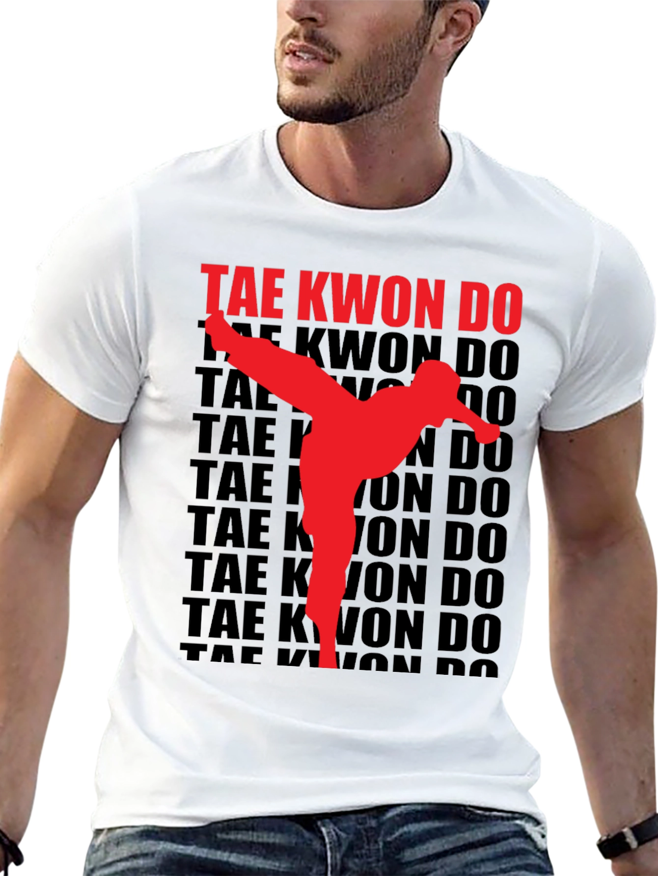 Taekwondo Kick Graphic T-Shirt