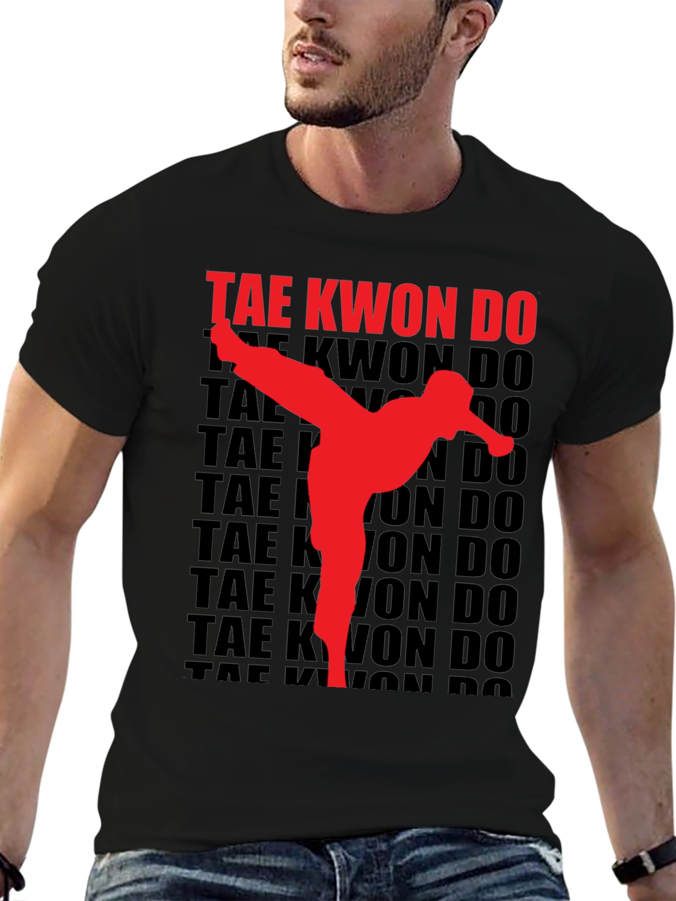 Taekwondo Kick Graphic T-Shirt