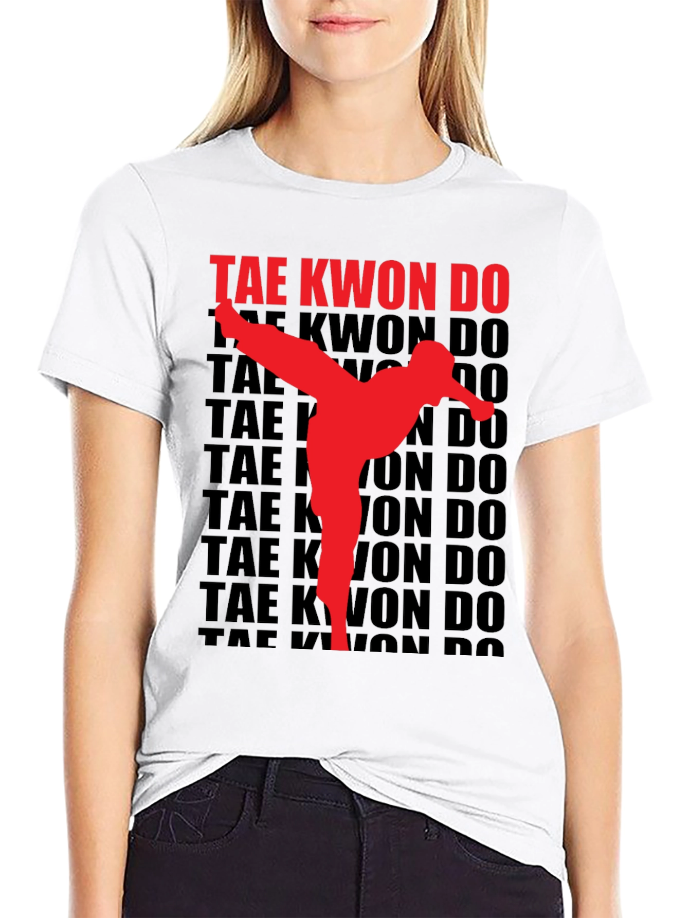 Taekwondo Kick Graphic T-Shirt