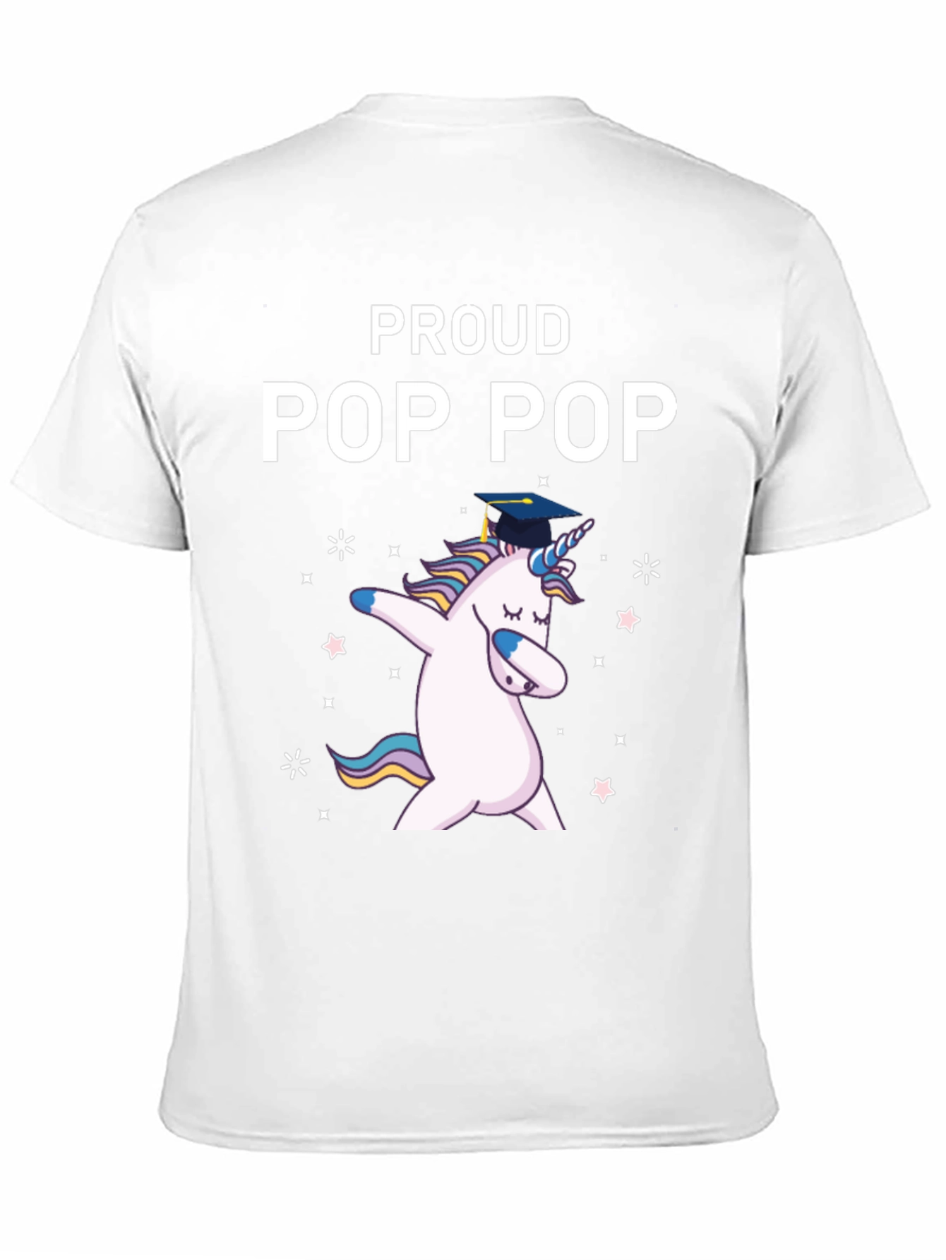 Proud Pop Pop Unicorn Graduation T-Shirt