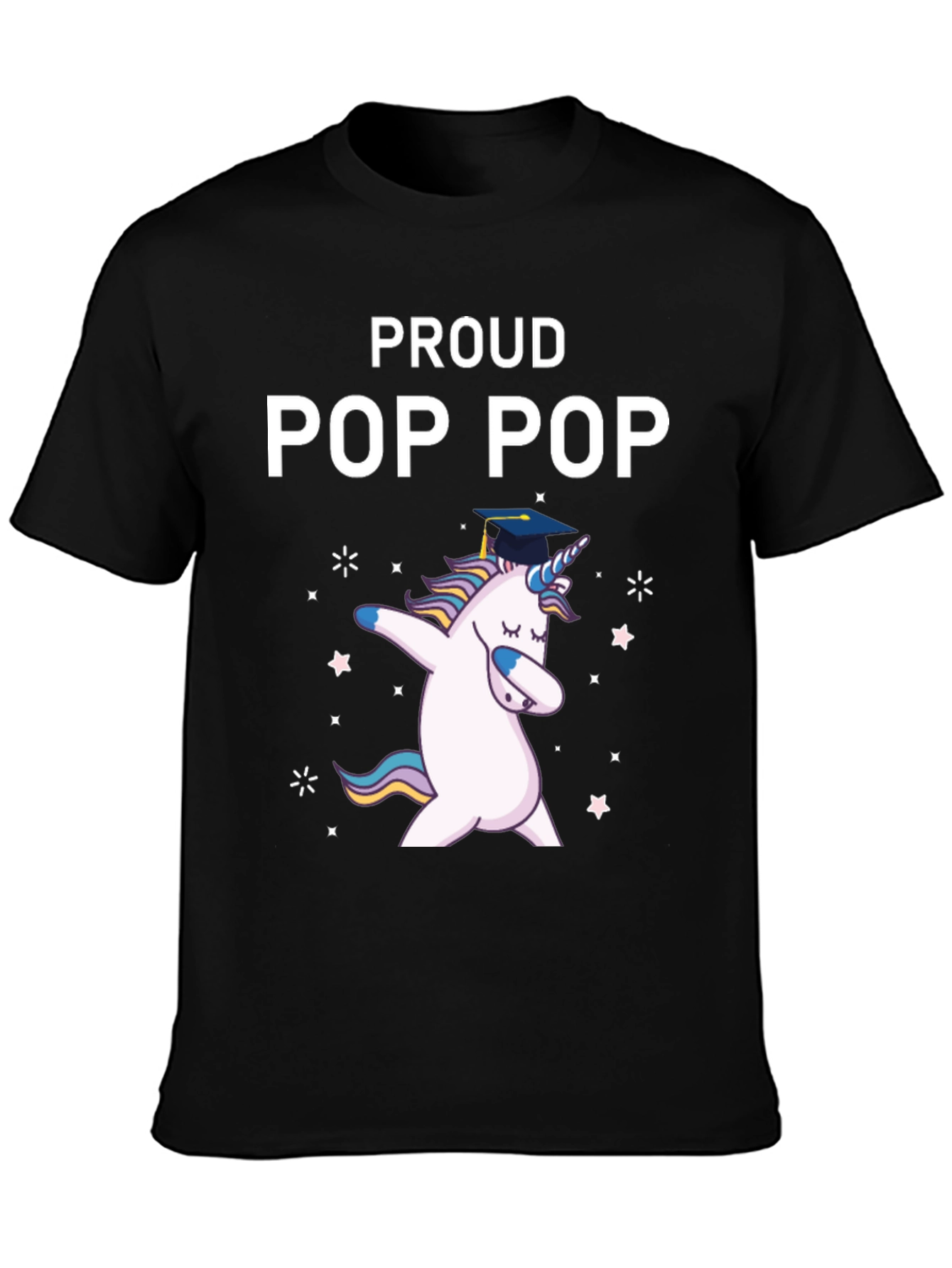 Proud Pop Pop Unicorn Graduation T-Shirt