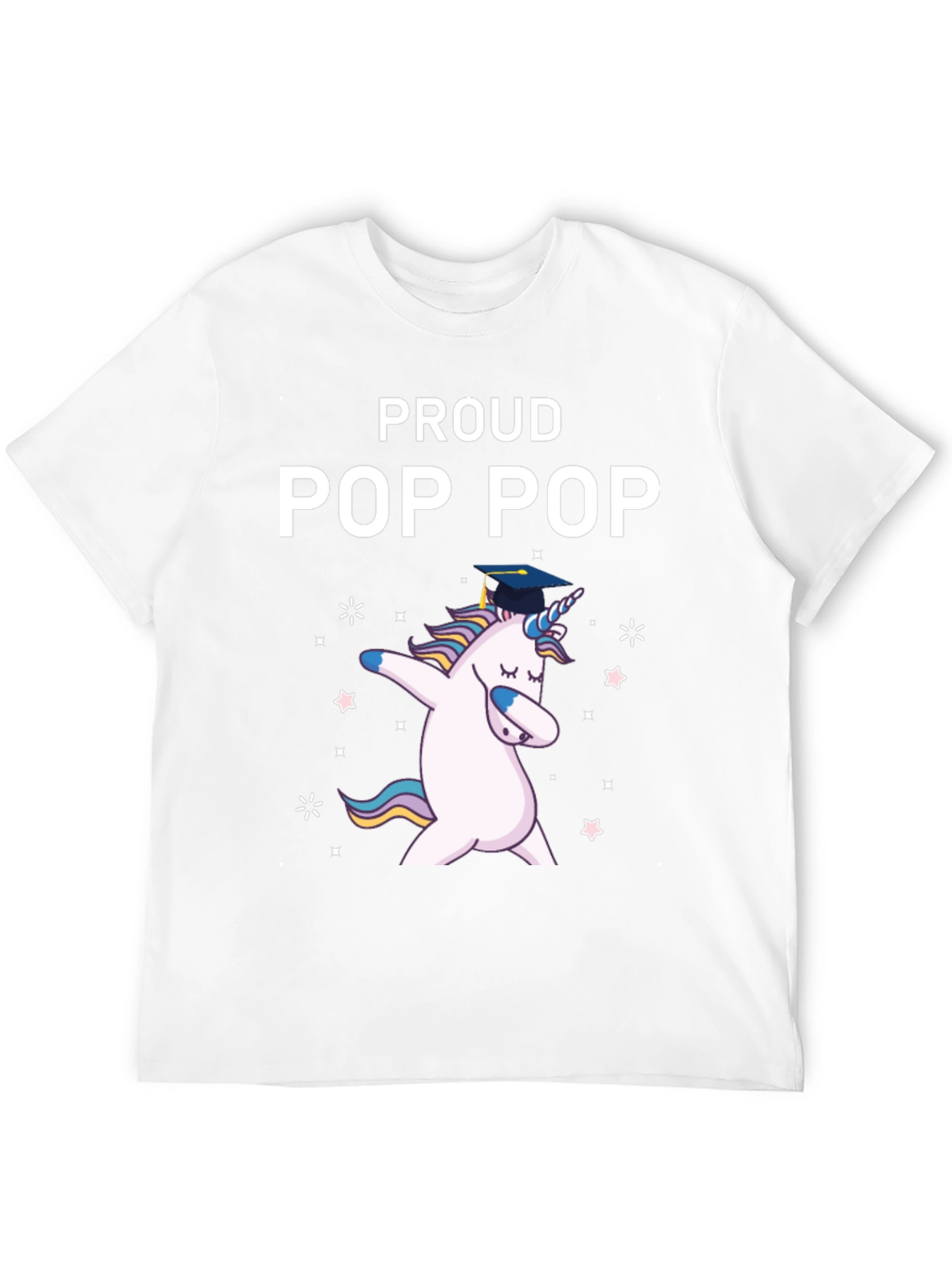 Proud Pop Pop Unicorn Graduation T-Shirt