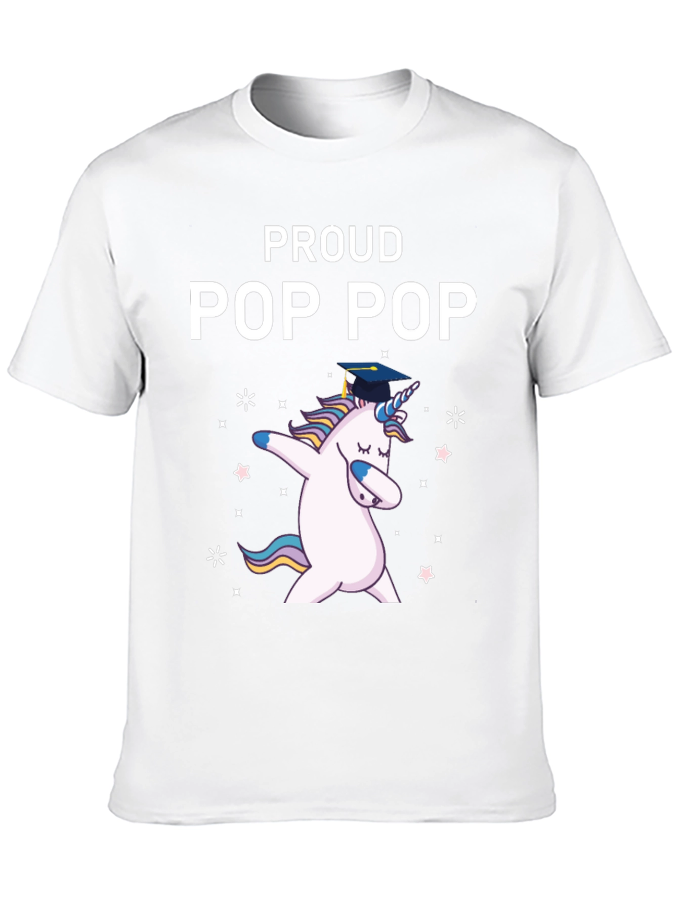 Proud Pop Pop Unicorn Graduation T-Shirt